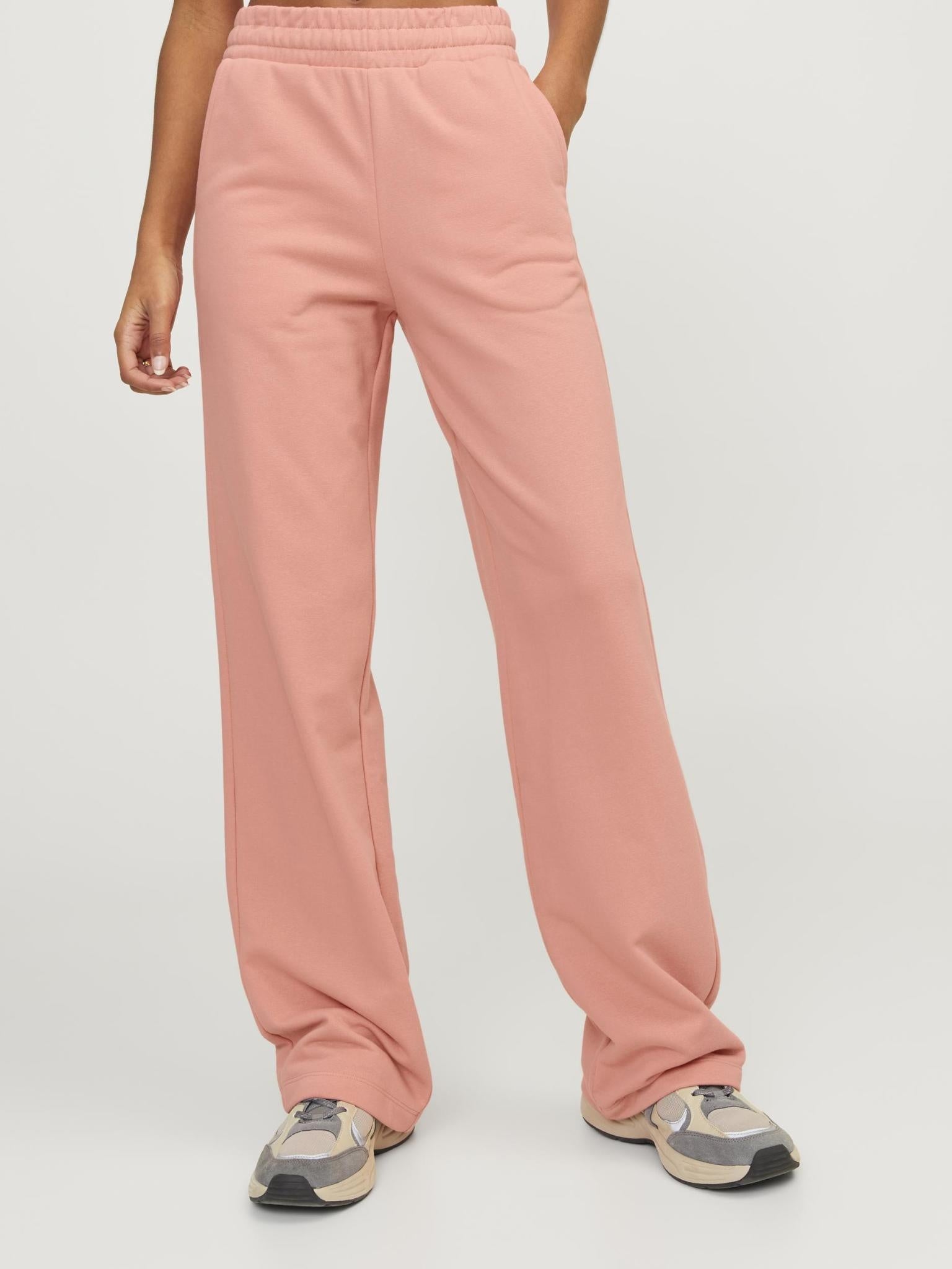JXALFA REG WIDE HW PANTS - PEACH ECHO