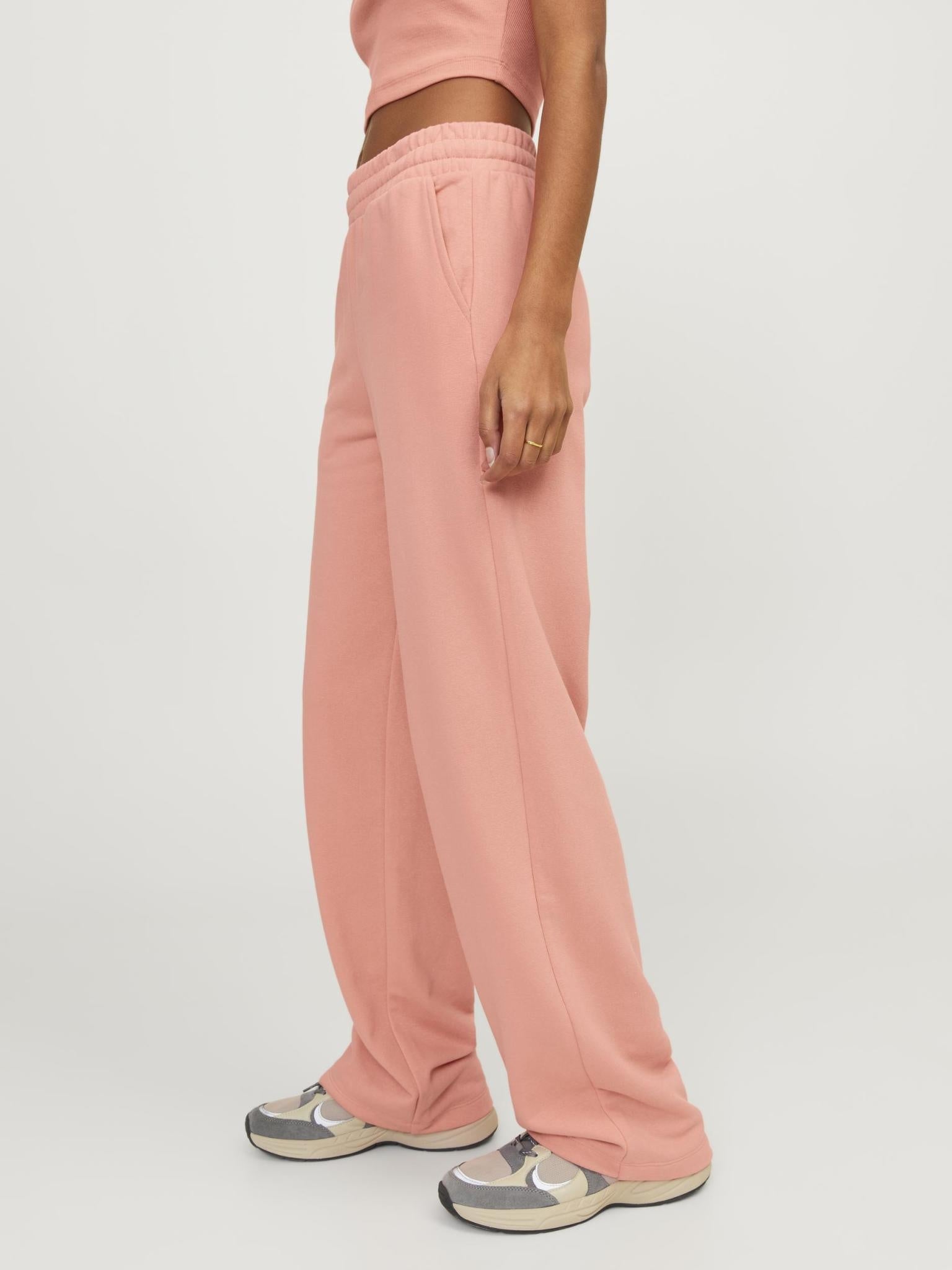 JXALFA REG WIDE HW PANTS - PEACH ECHO