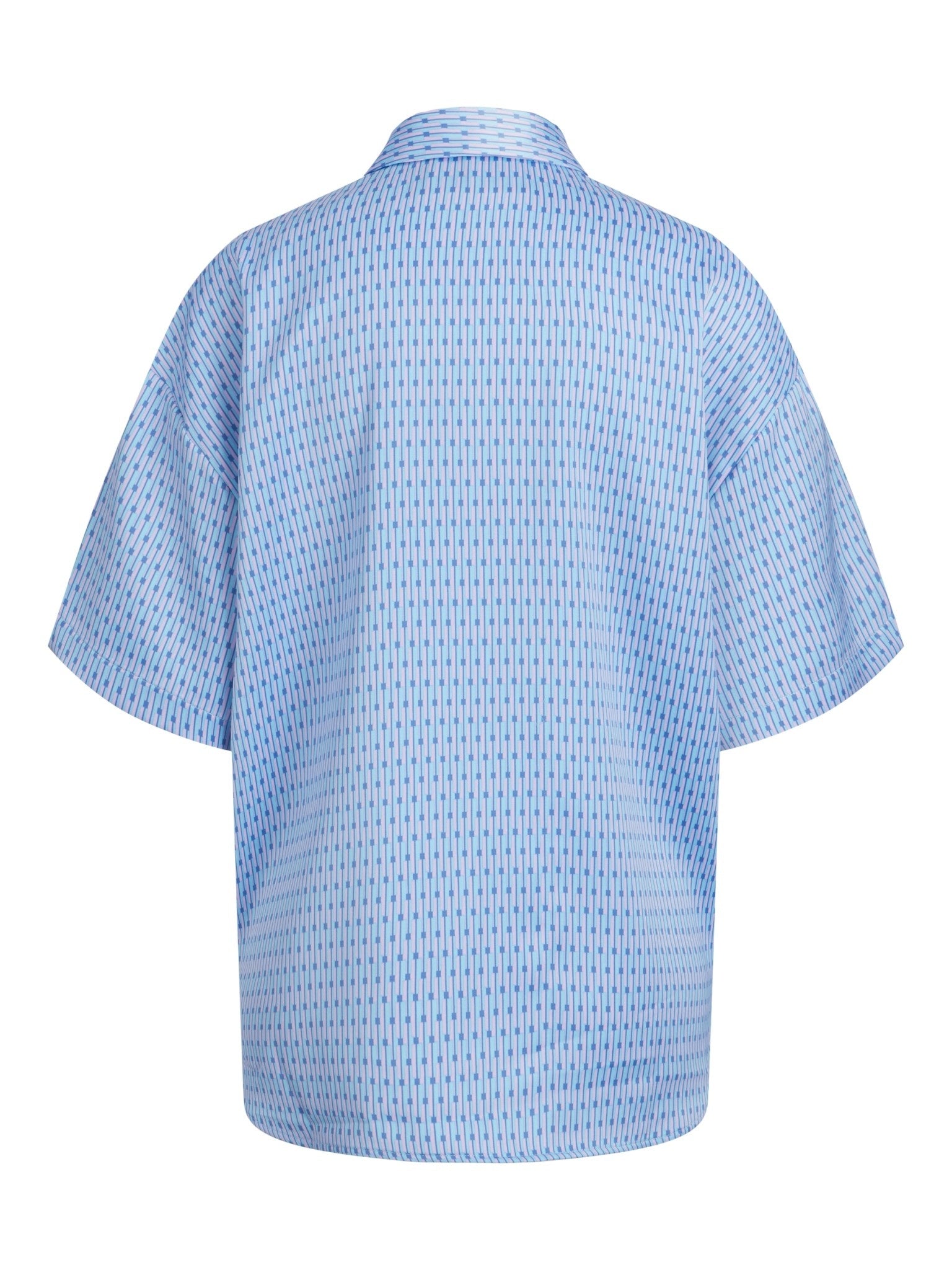 JXLINK SATIN SHIRT - SILVER LAKE BLUE