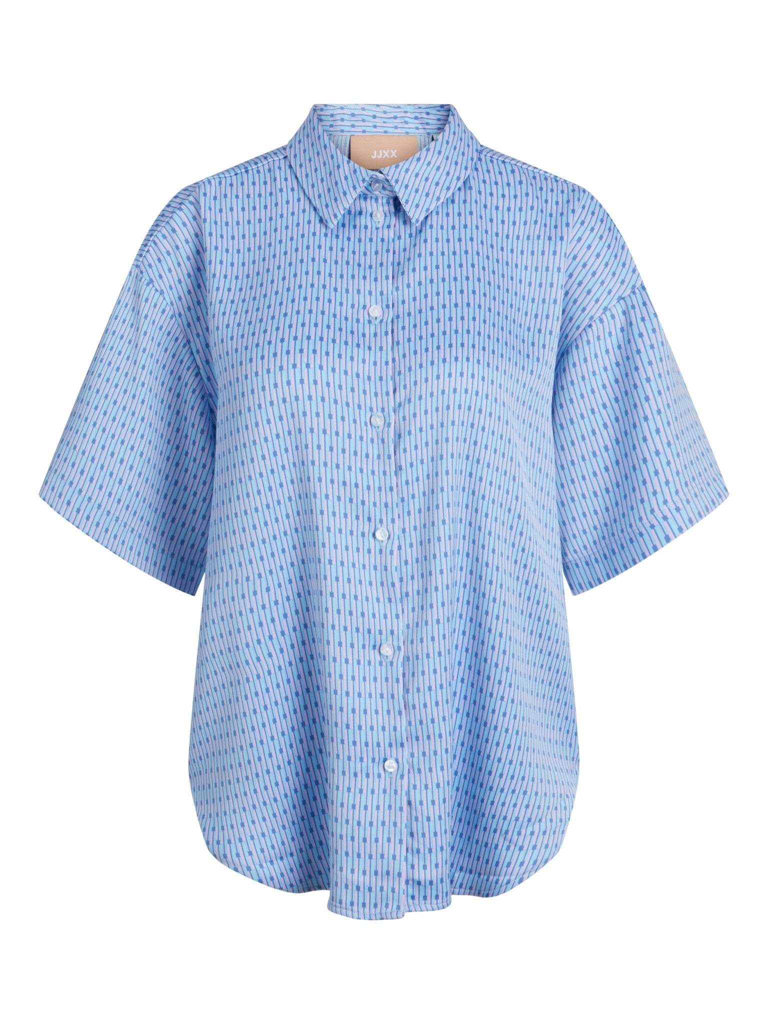 JXLINK SATIN SHIRT - SILVER LAKE BLUE
