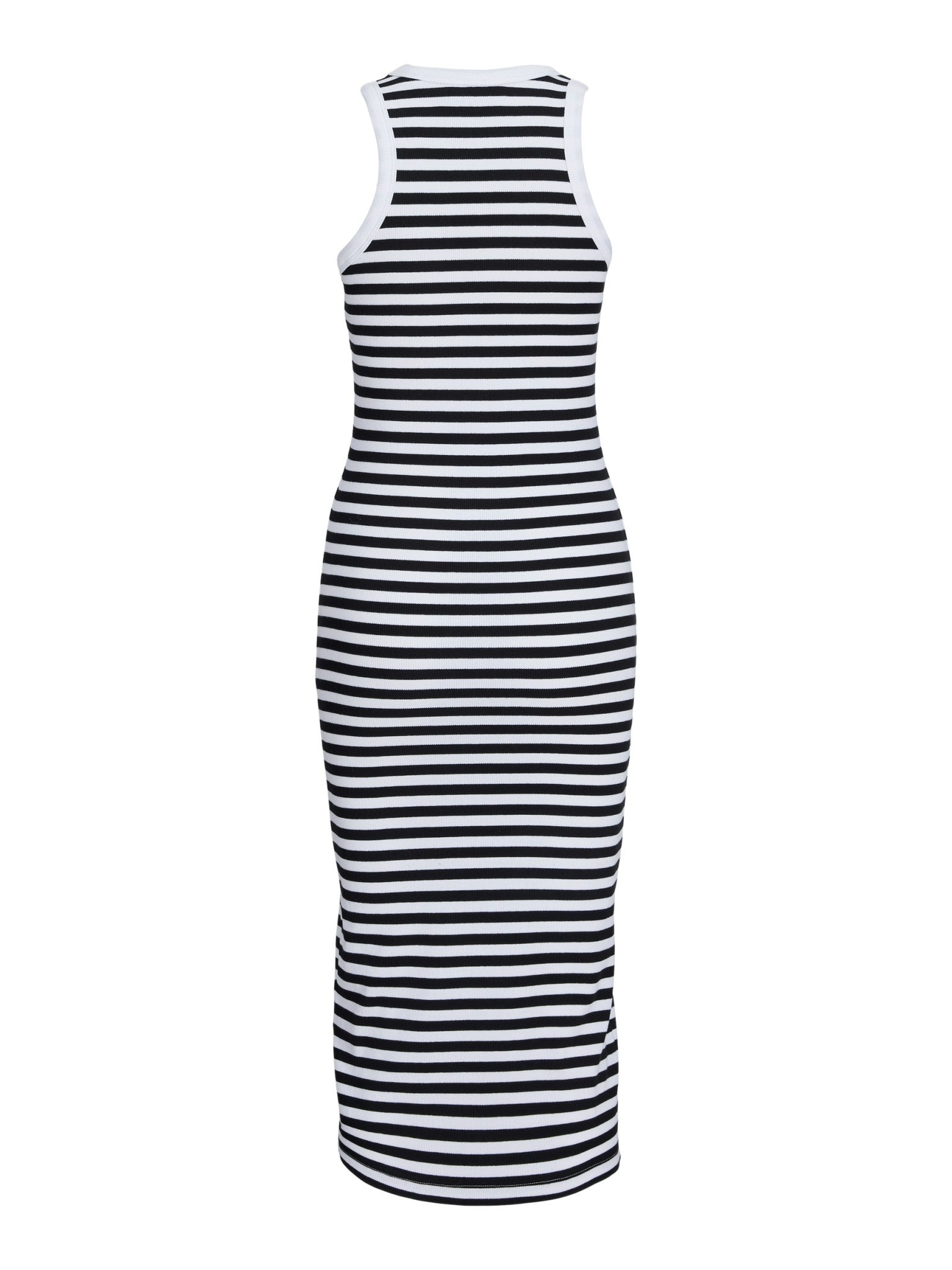 JXFOREST STRIPE RIB DRESS - BRIGHT WHITE