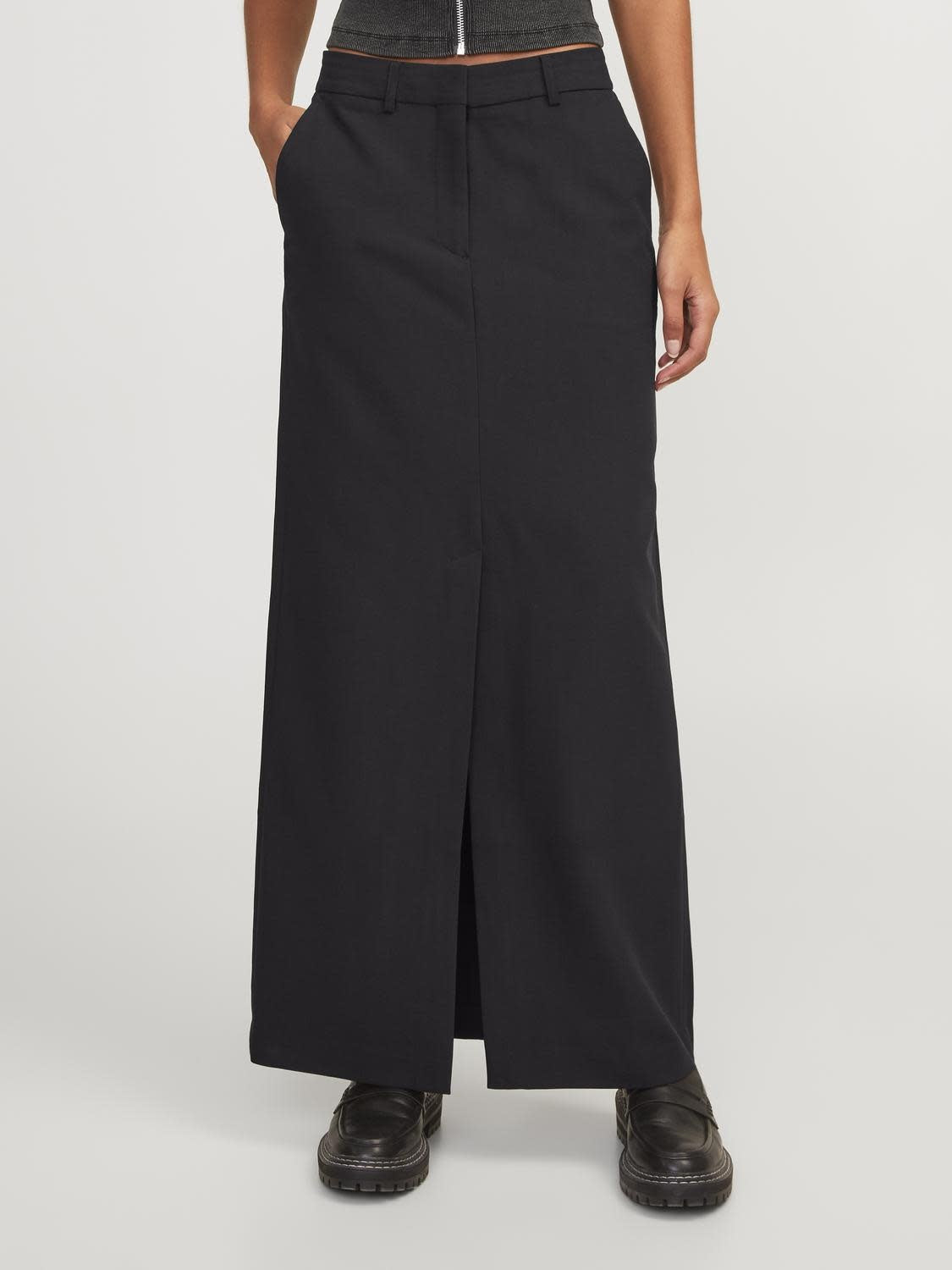 JXMARY MW LONG SKIRT - BLACK