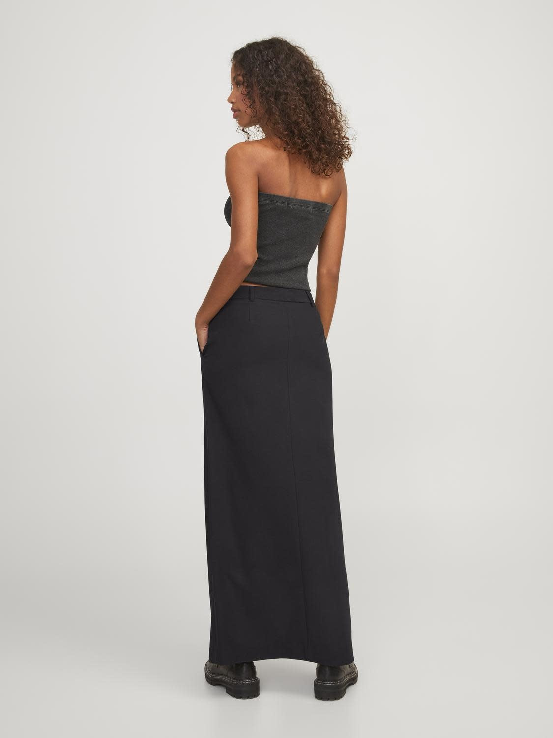 JXMARY MW LONG SKIRT - BLACK