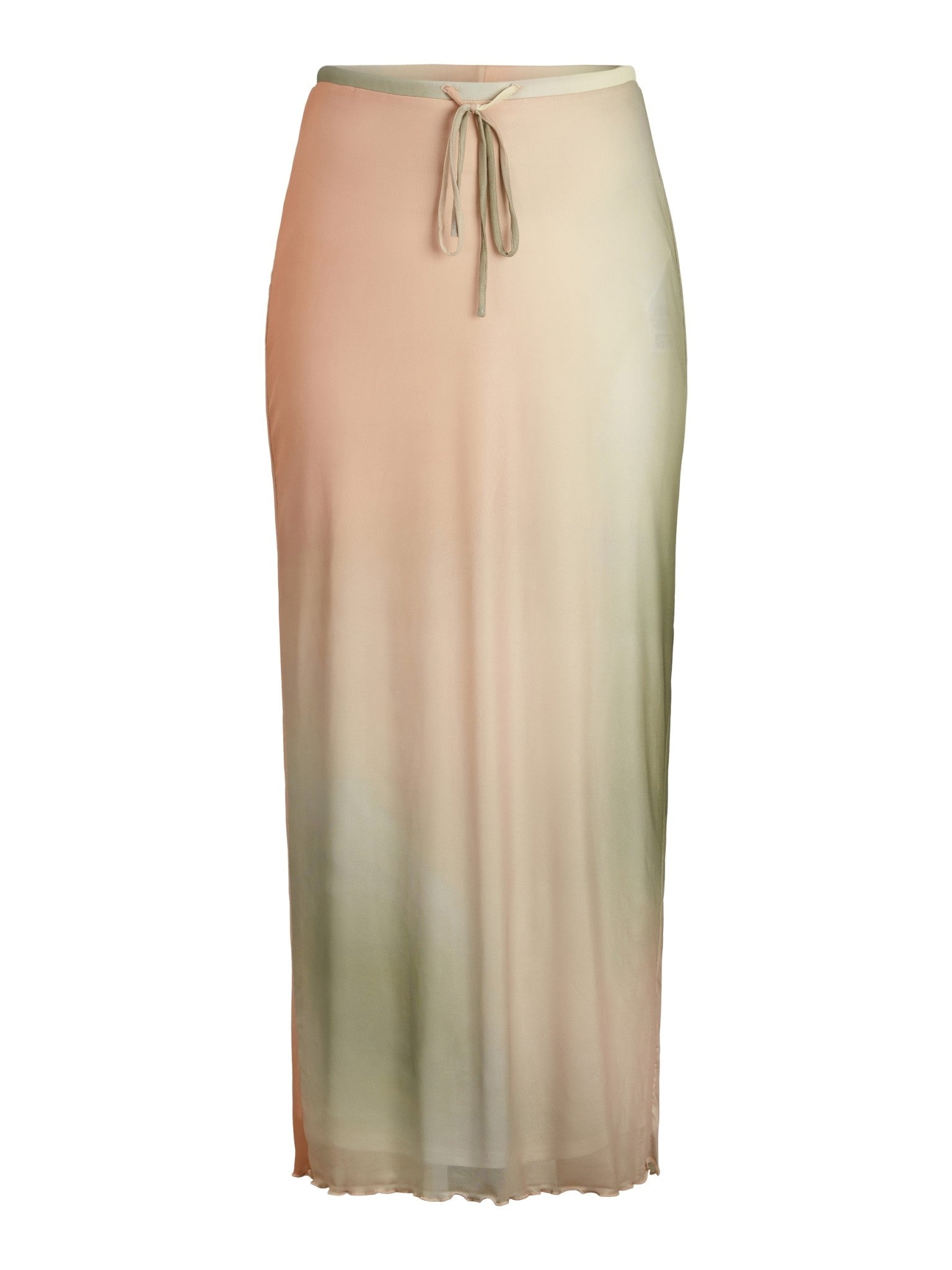 JXSAGE MESH MW SKIRT - SMALL BLUR PRINT