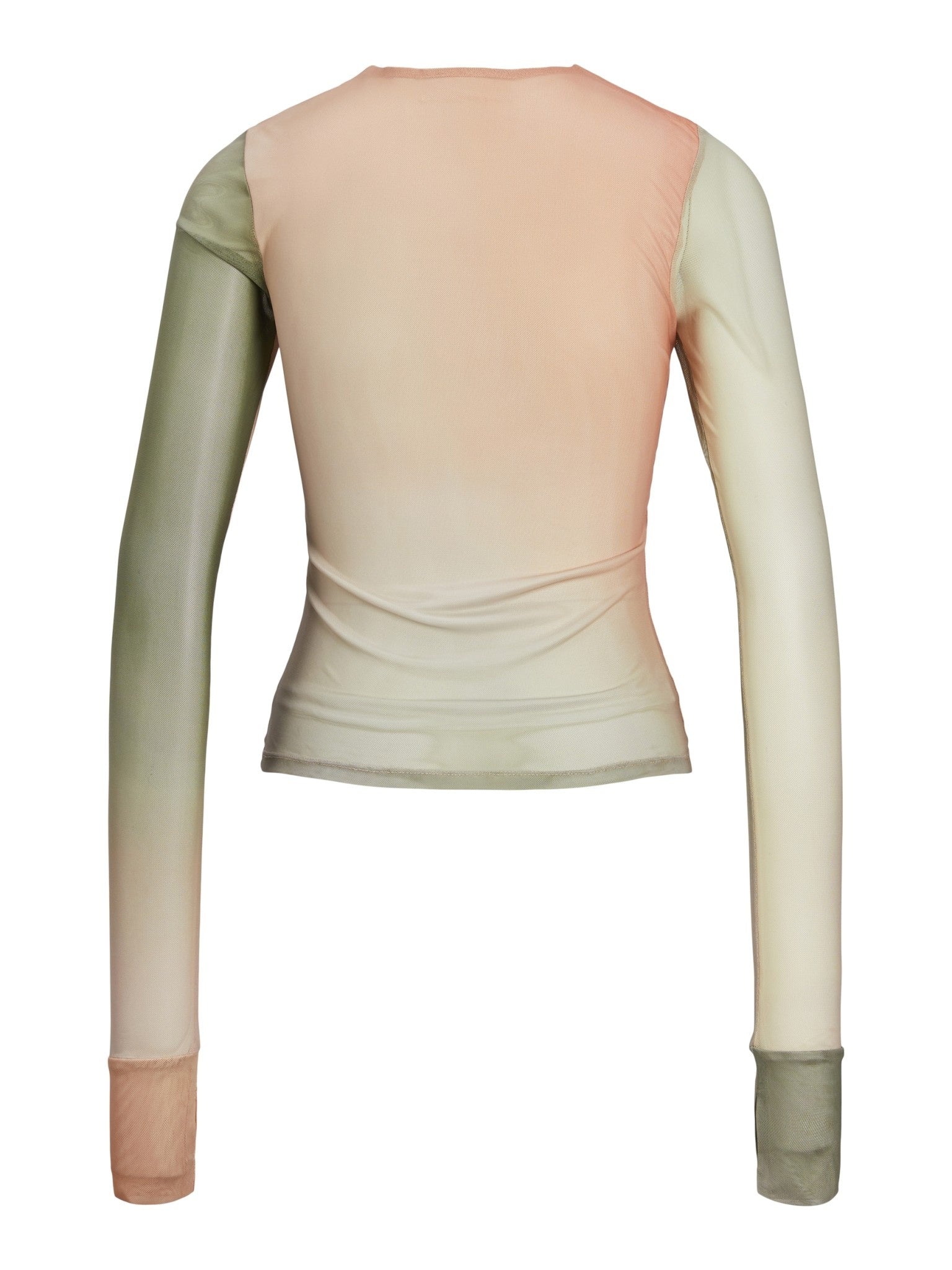 JXMELANIE LS MESH TOP - SMALL BLUR PRINT