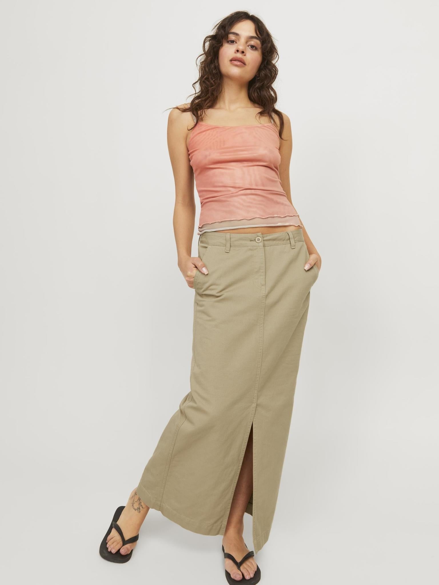 JXMADDY LONG MW SKIRT - INCENSE