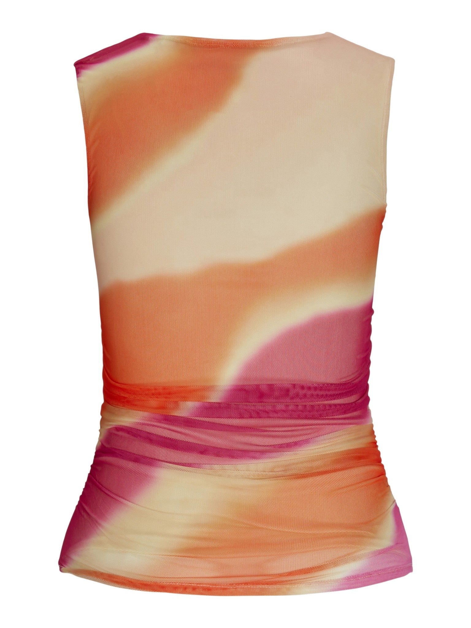 JXANDREA MESH TOP - ABRICOT DÉCOLORÉ GRANDES VAGUES