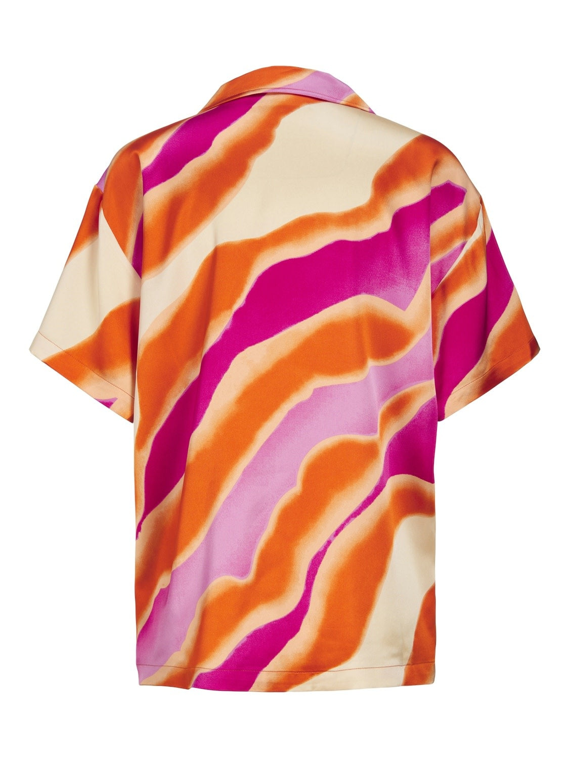 JXGRACE SATIN SHIRT - BLEACHED APRICOT