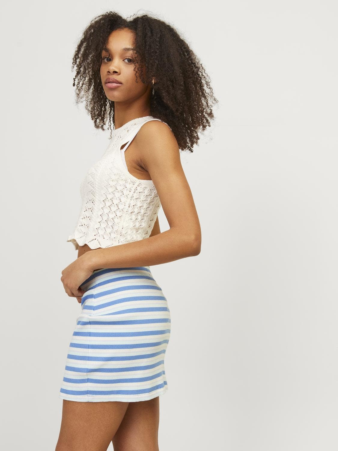 JXDAGMAR MINI SKIRT - SILVER LAKE BLUE