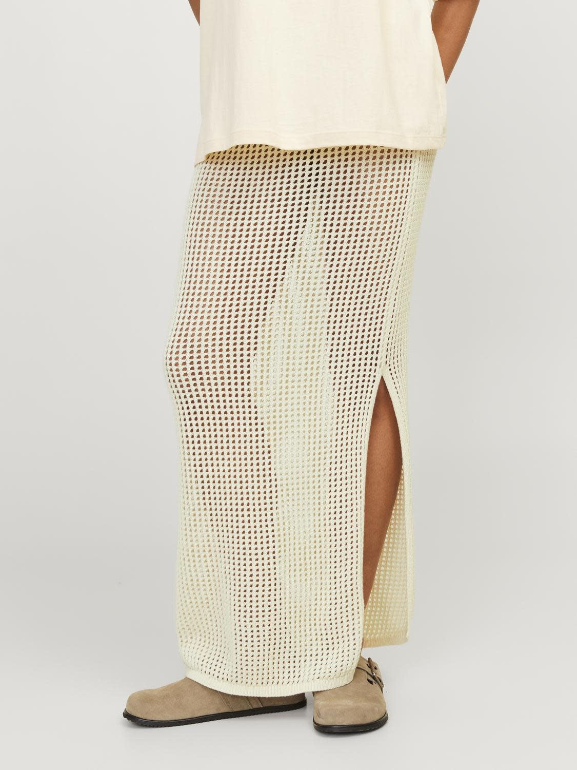 JXPRESLEY SKIRT KNIT - VANILLA ICE