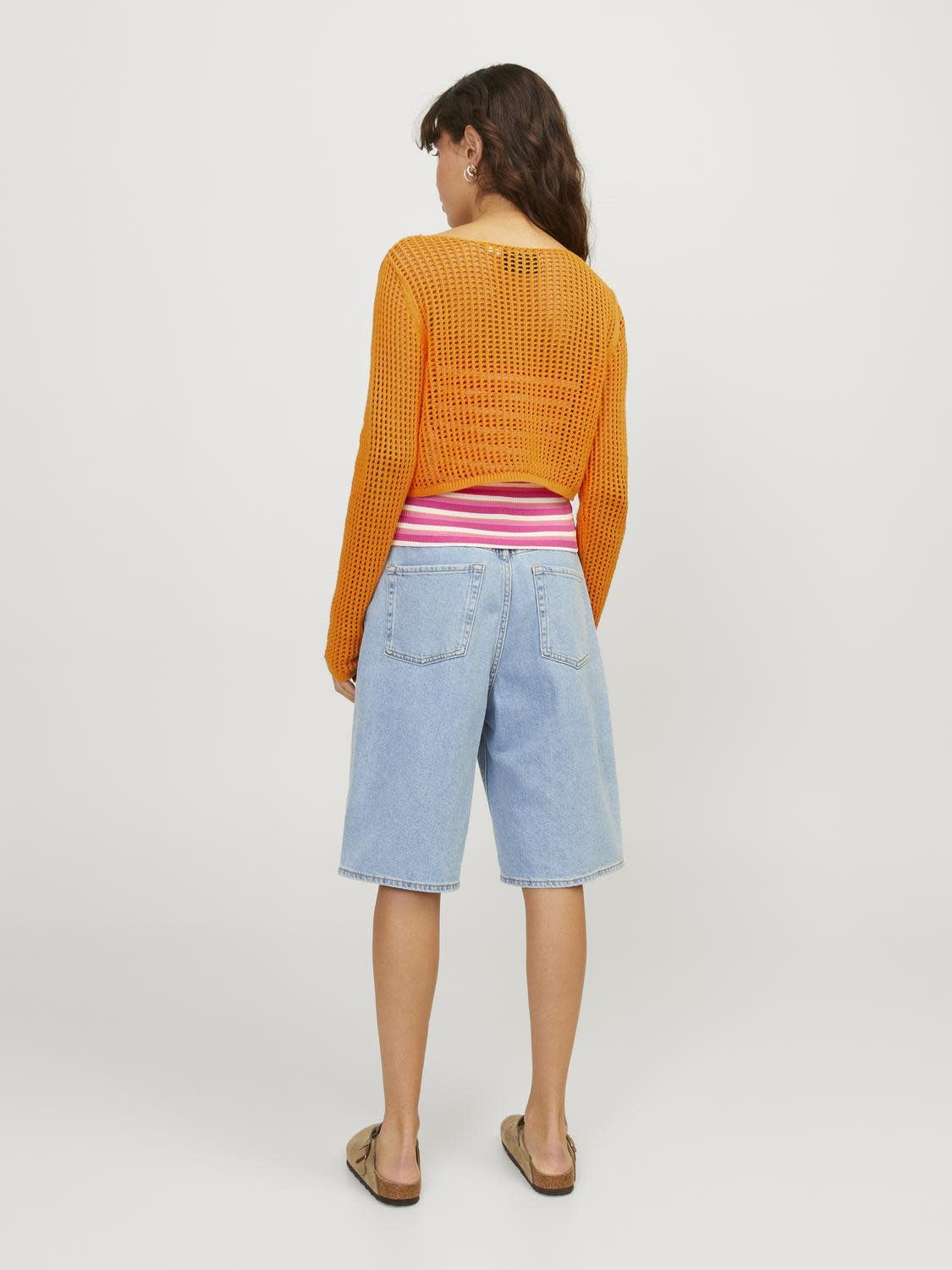 JXPRESLEY BOAT NECK KNIT - APRICOT