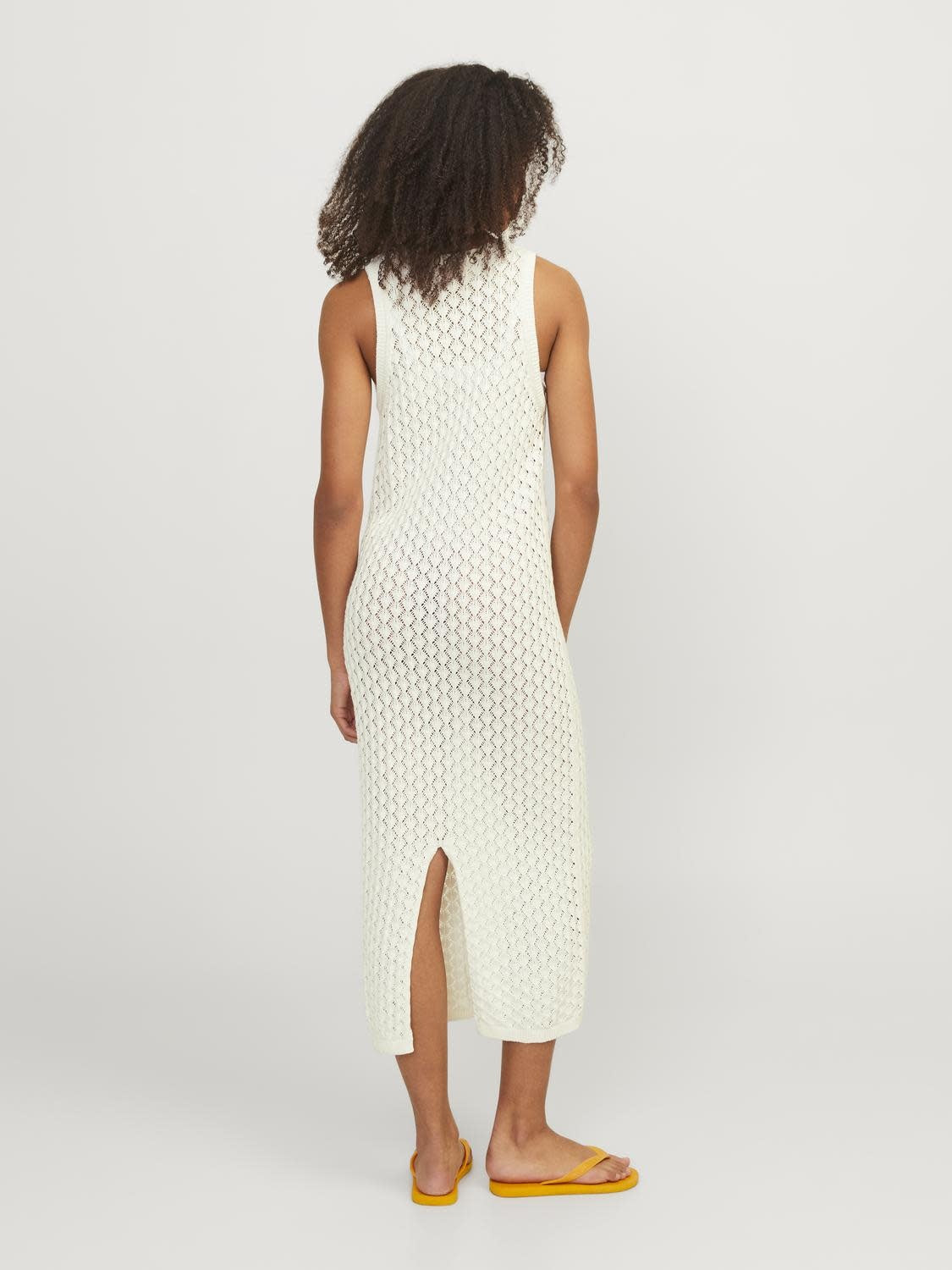 JXZURI LONG DRESS KNIT - VANILLA ICE