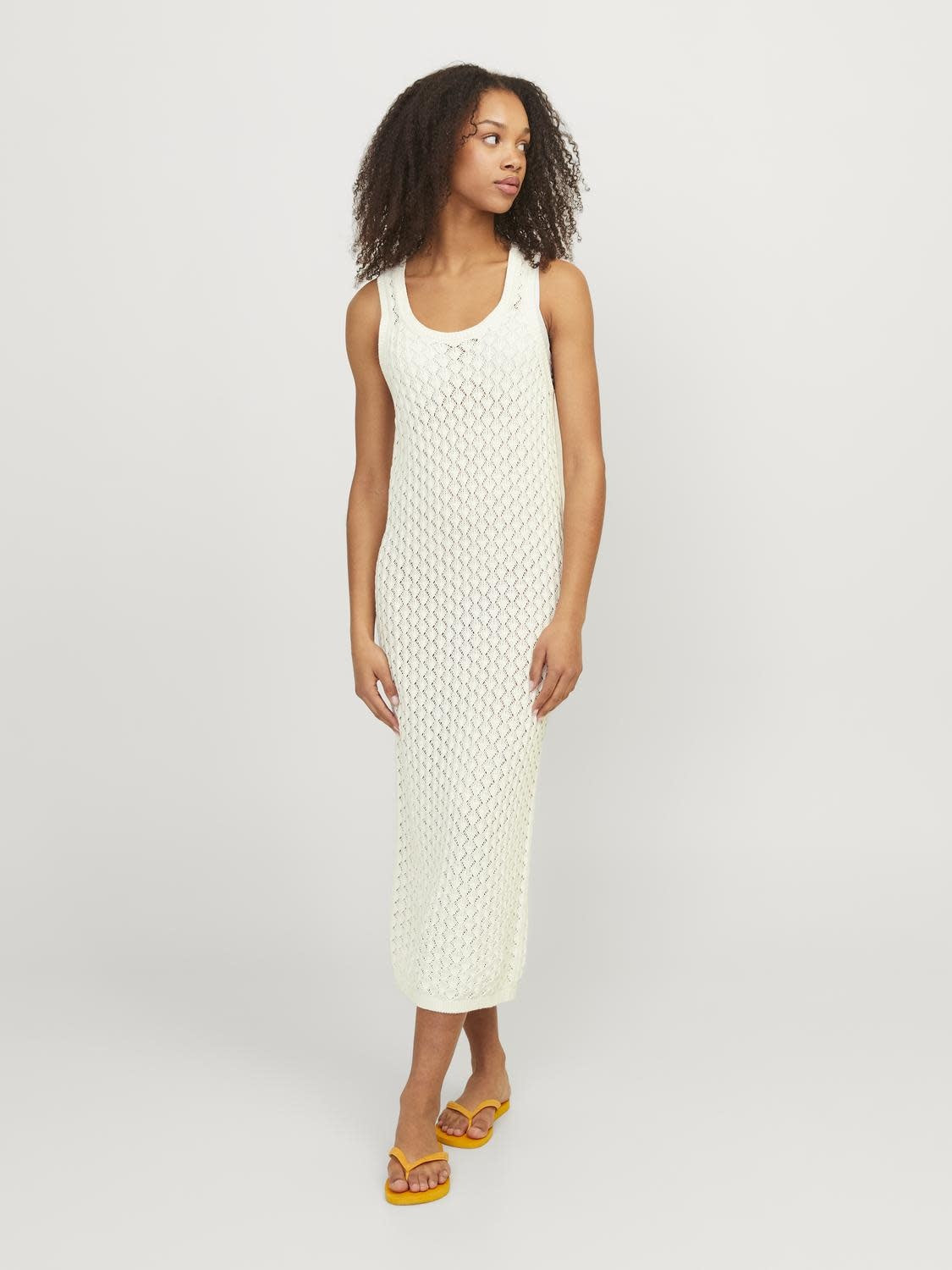 JXZURI LONG DRESS KNIT - VANILLA ICE