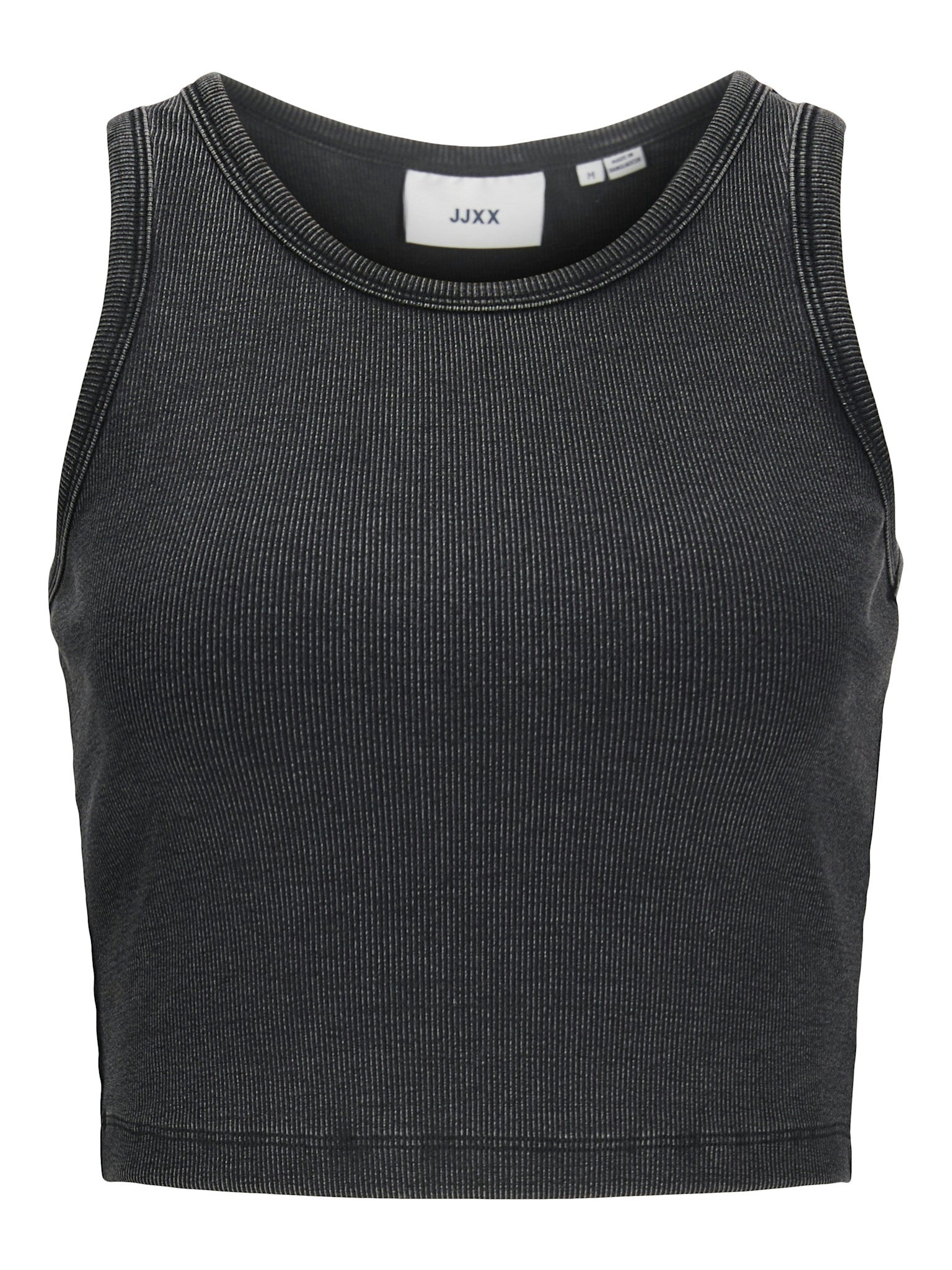 JXFALLON WASH RIB TOP - BLACK