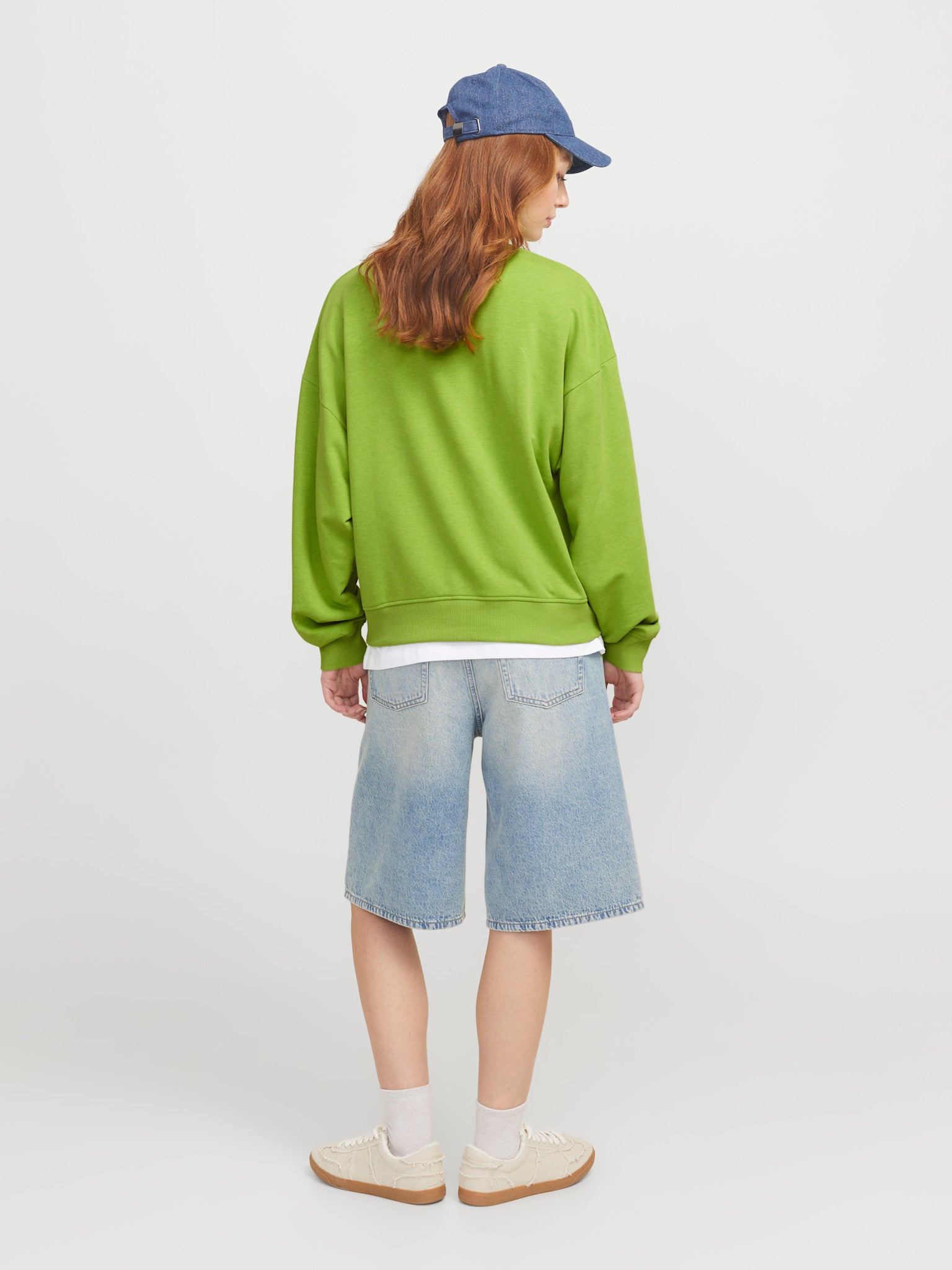 JXALFA LS CREW SWEATER- PARROT GREEN