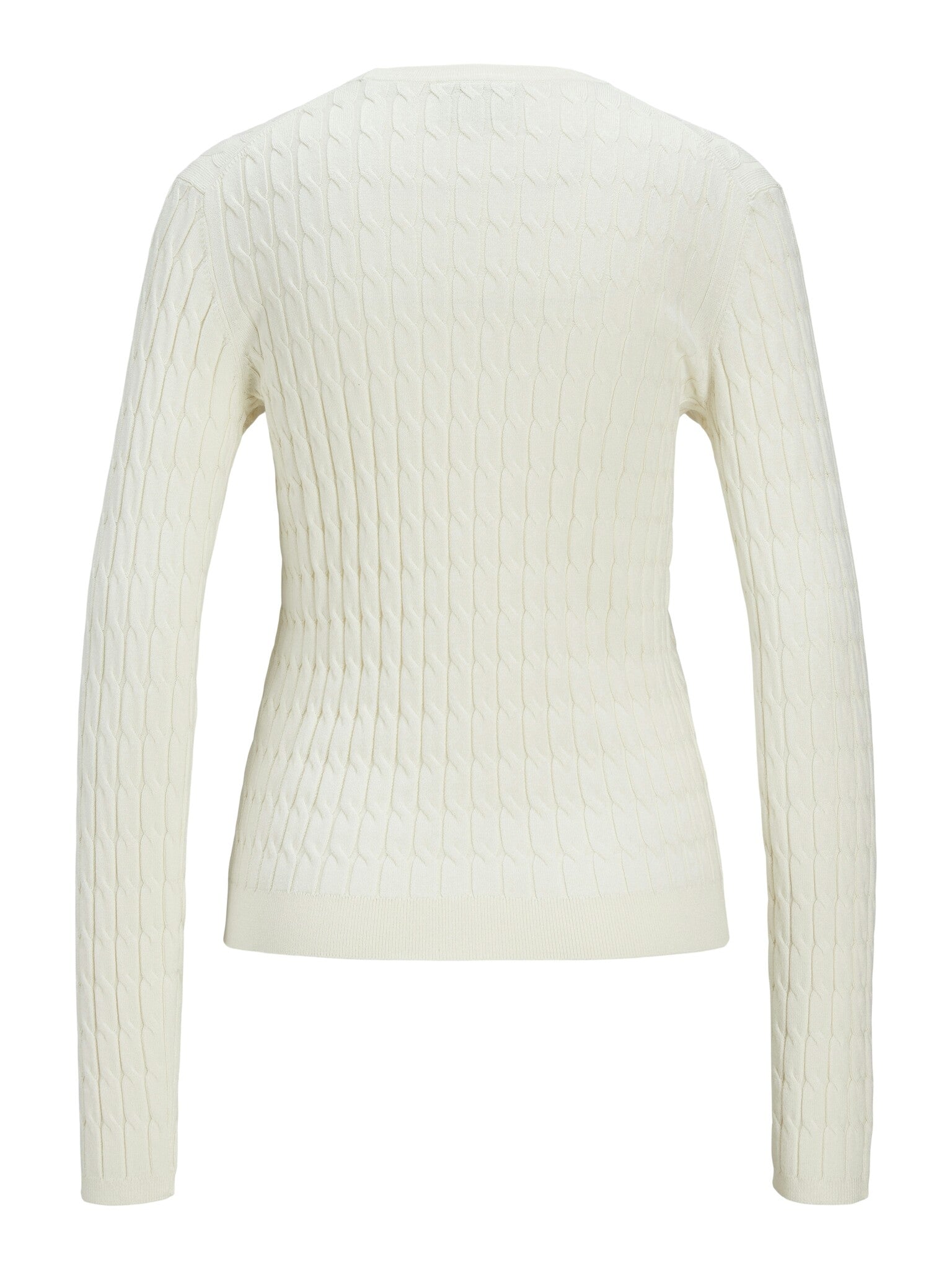 JXCARA CABLE CREW NECK KNIT - VANILLA ICE