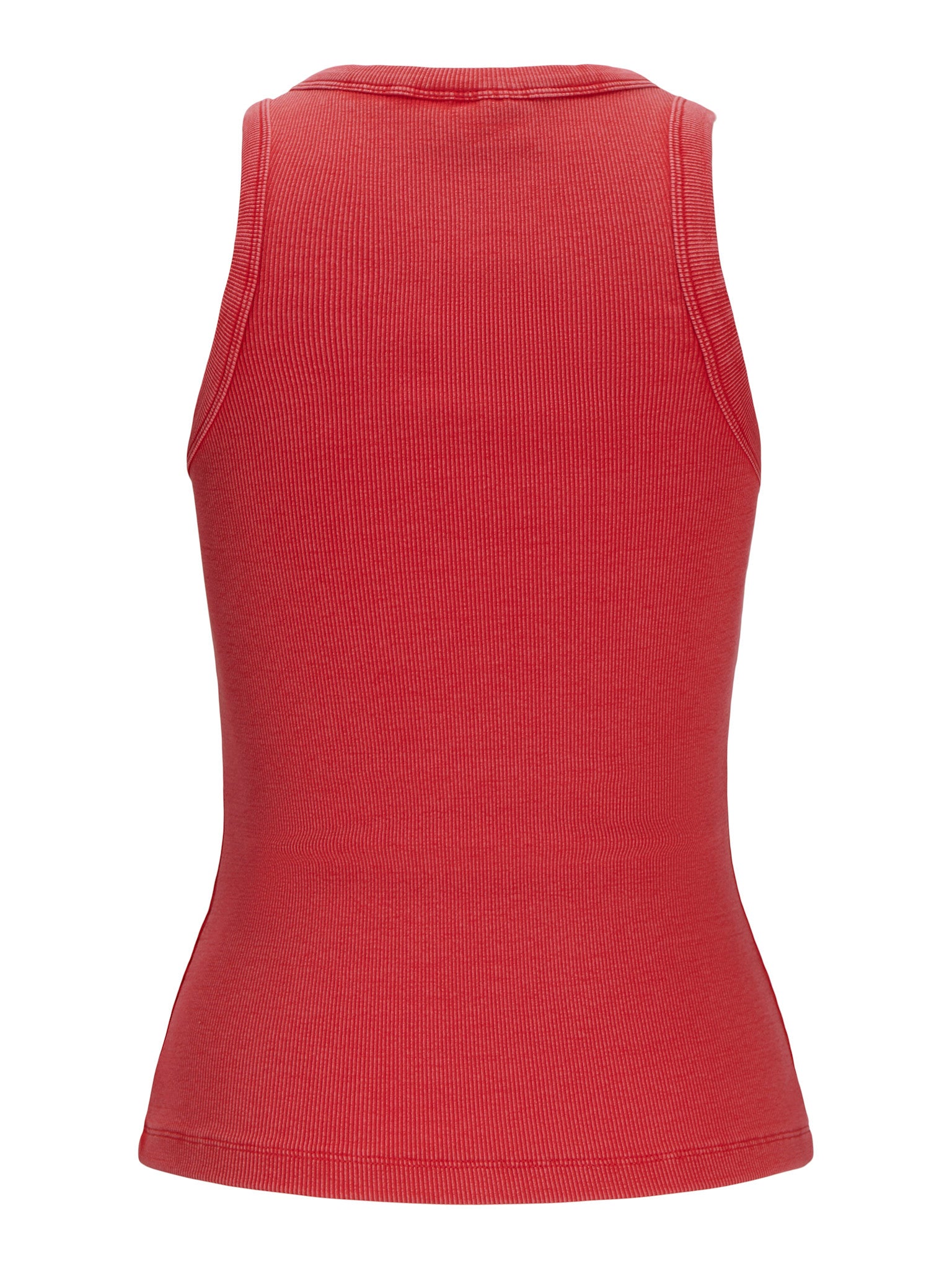 JXFOREST WASH RIB TOP - RACING RED