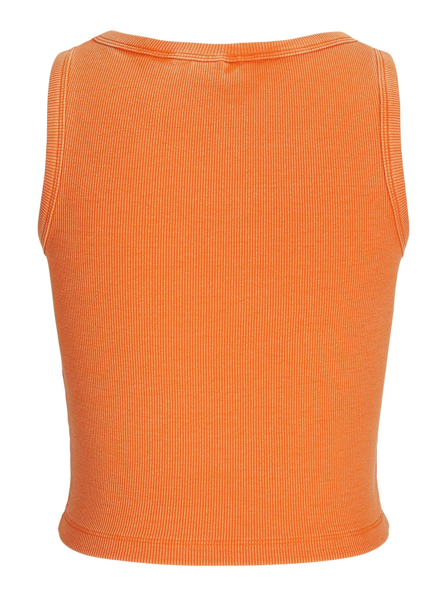 JXFALLON WASH RIB TOP - PERSIMMON ORANGE