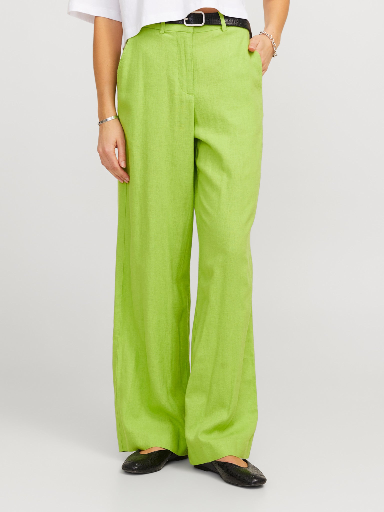 JXMARY SUMMER HW PANT - PARROT GREEN