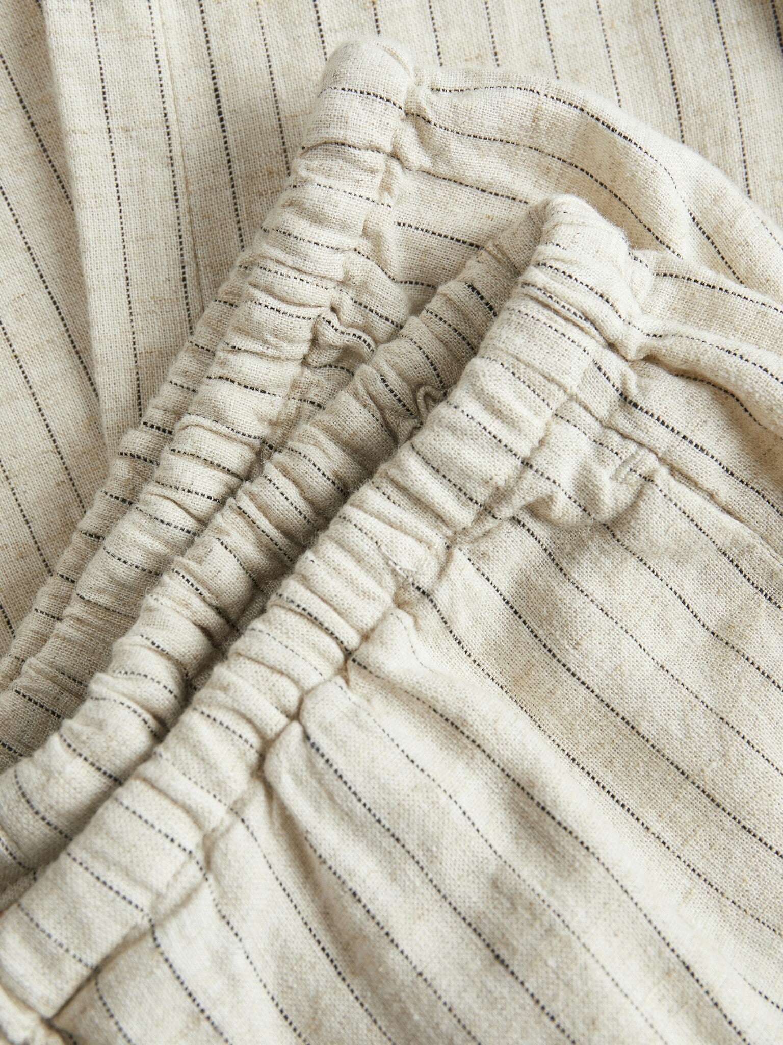 JXBREEZE FLORA SUMMER PANTS - FEATHER GRAY PINSTRIPE