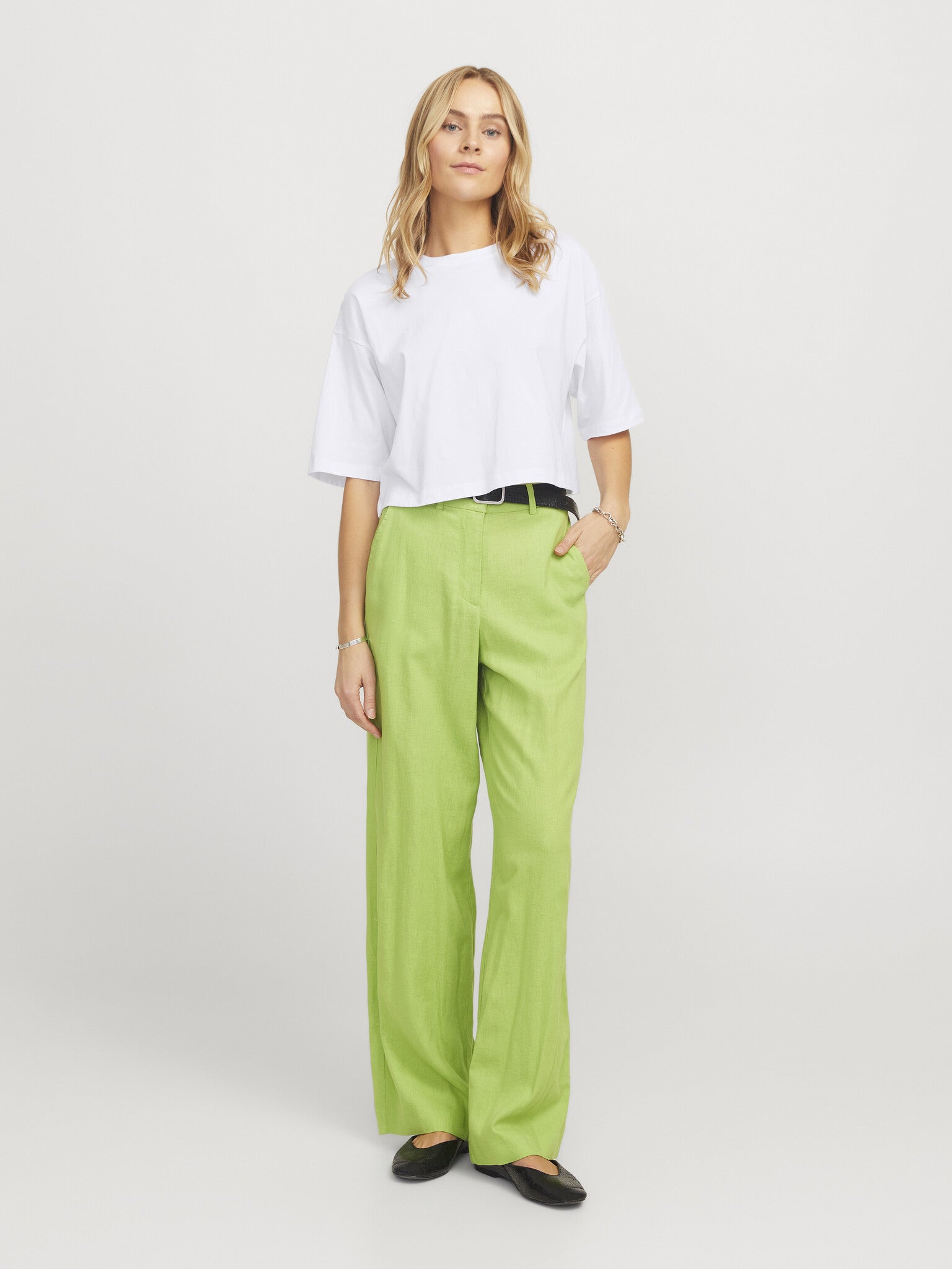 T-shirt court ample JXANDREA - Blanc éclatant