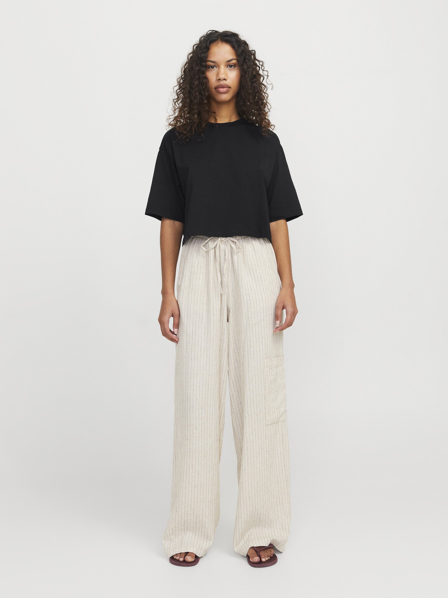 T-shirt court ample JXANDREA - Noir