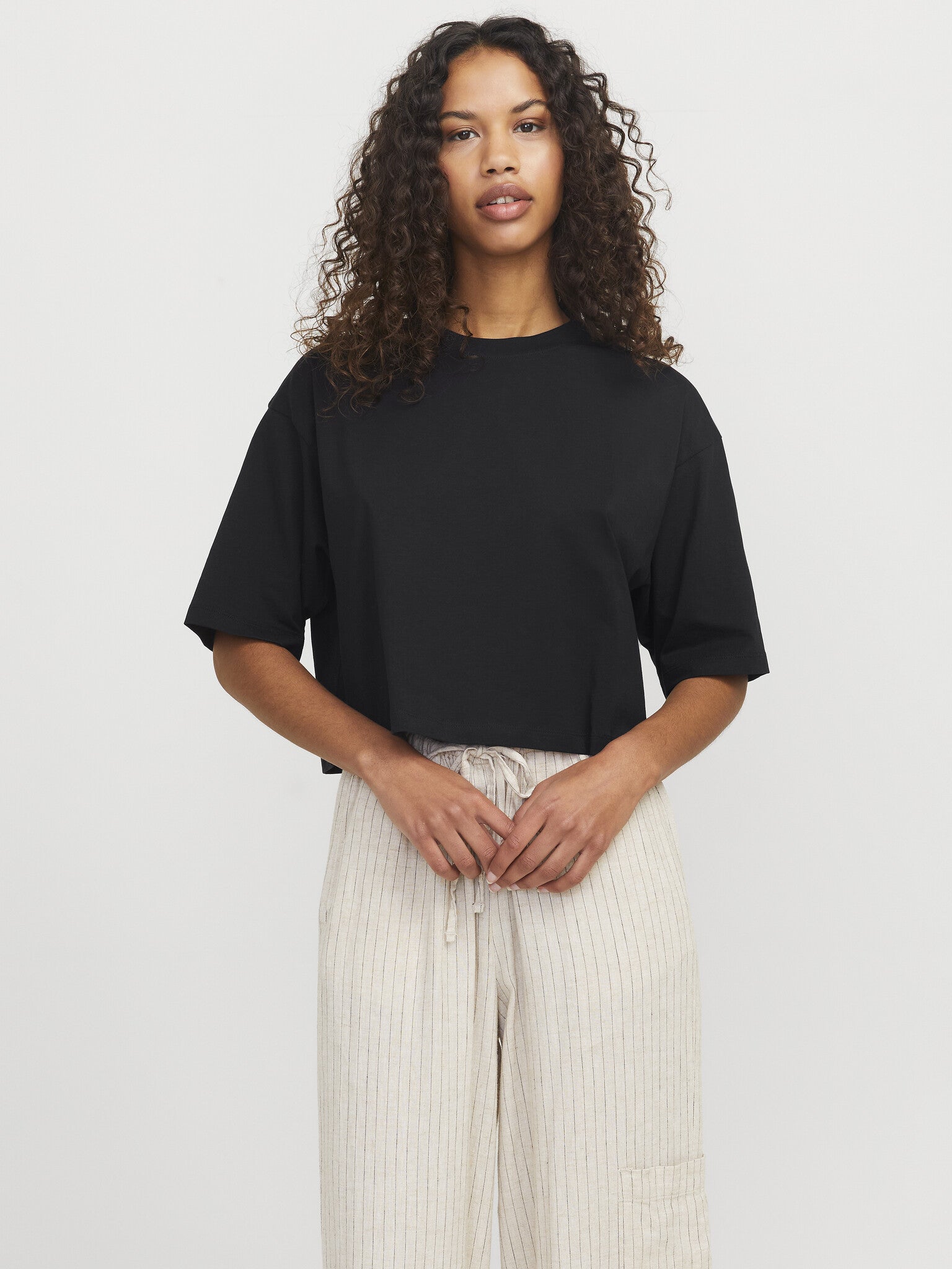 T-shirt court ample JXANDREA - Noir