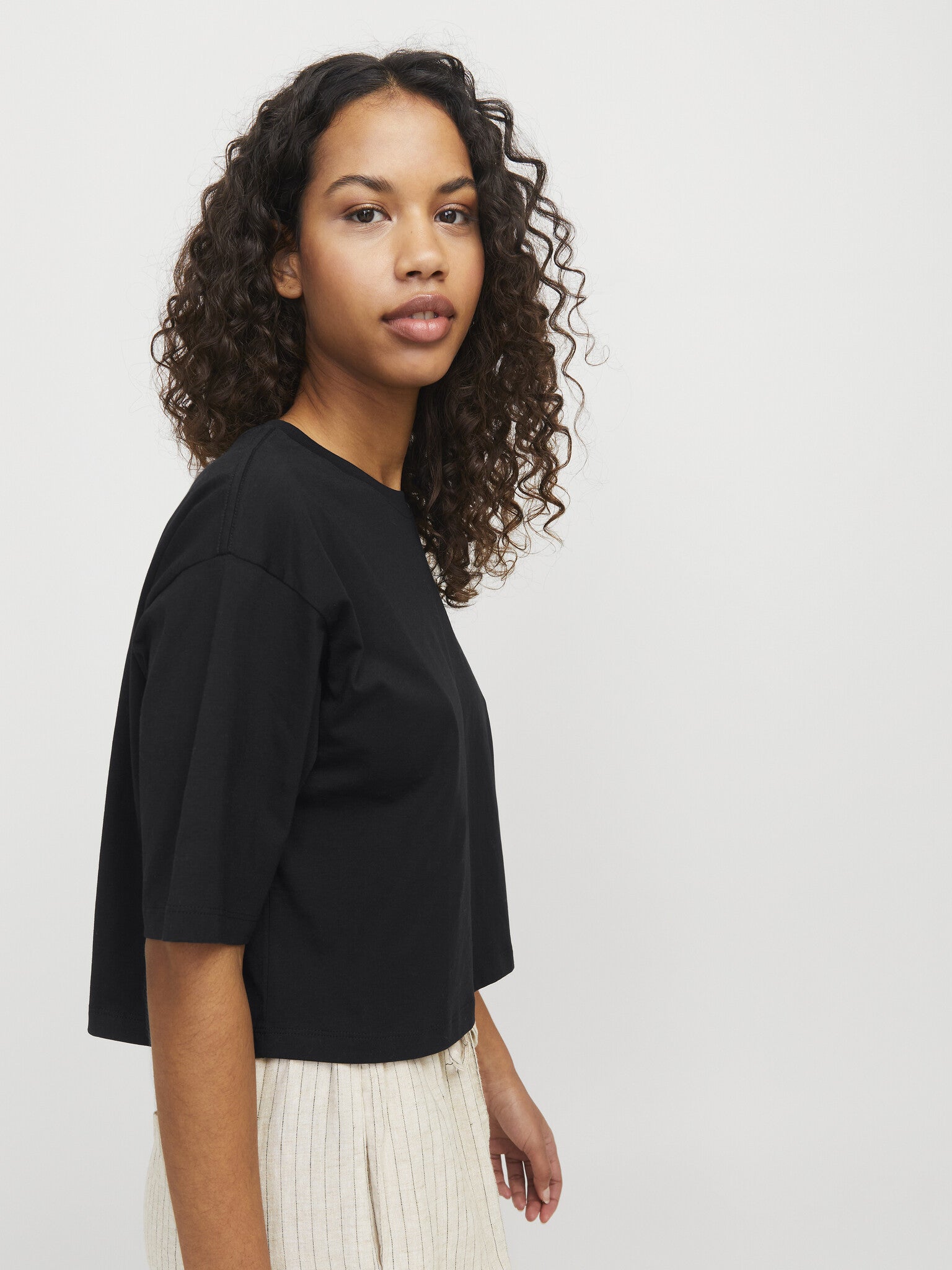 T-shirt court ample JXANDREA - Noir