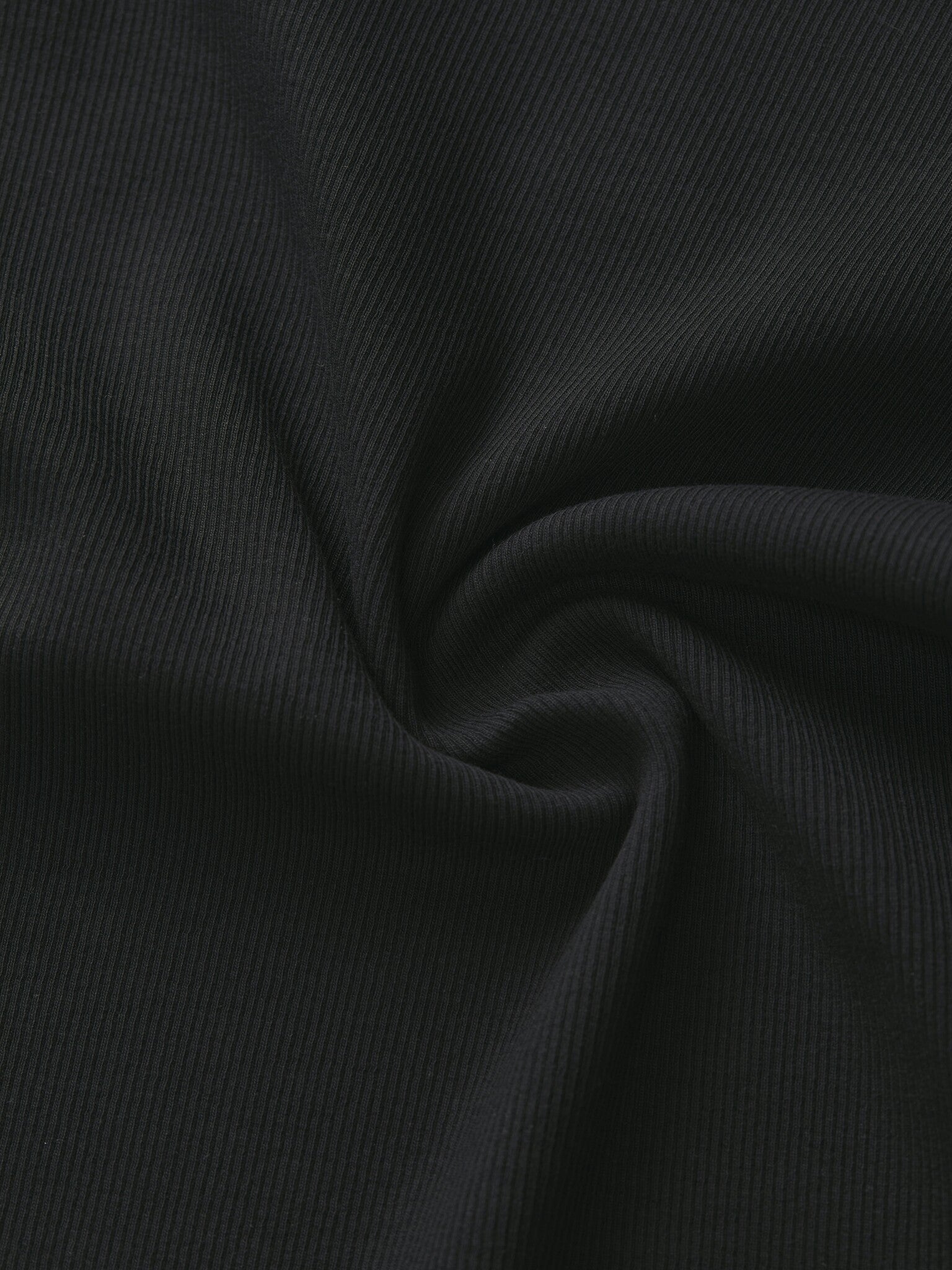 JXFIFI RIB TOP - BLACK