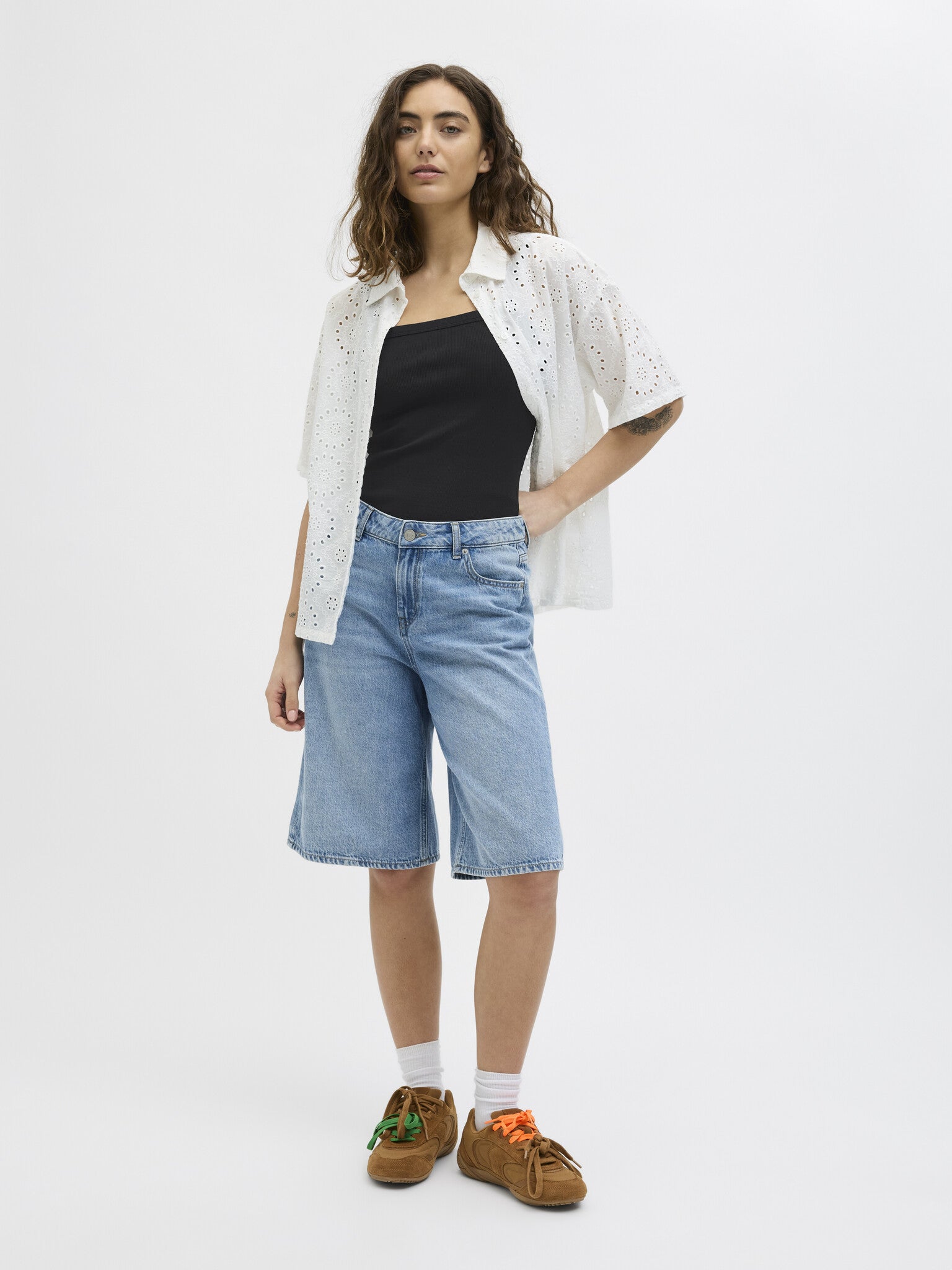 JXFIFI RIB TOP - BLACK