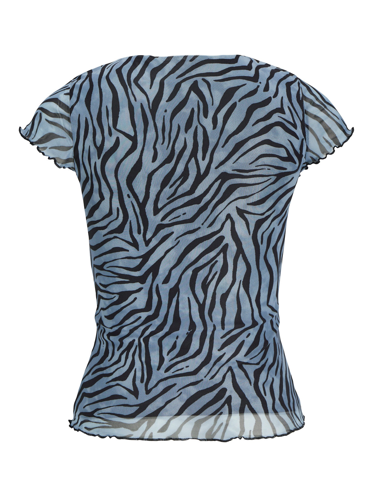 JXMINNA MESH CAP SLEEVE TOP - SKYWAY ZEBRA
