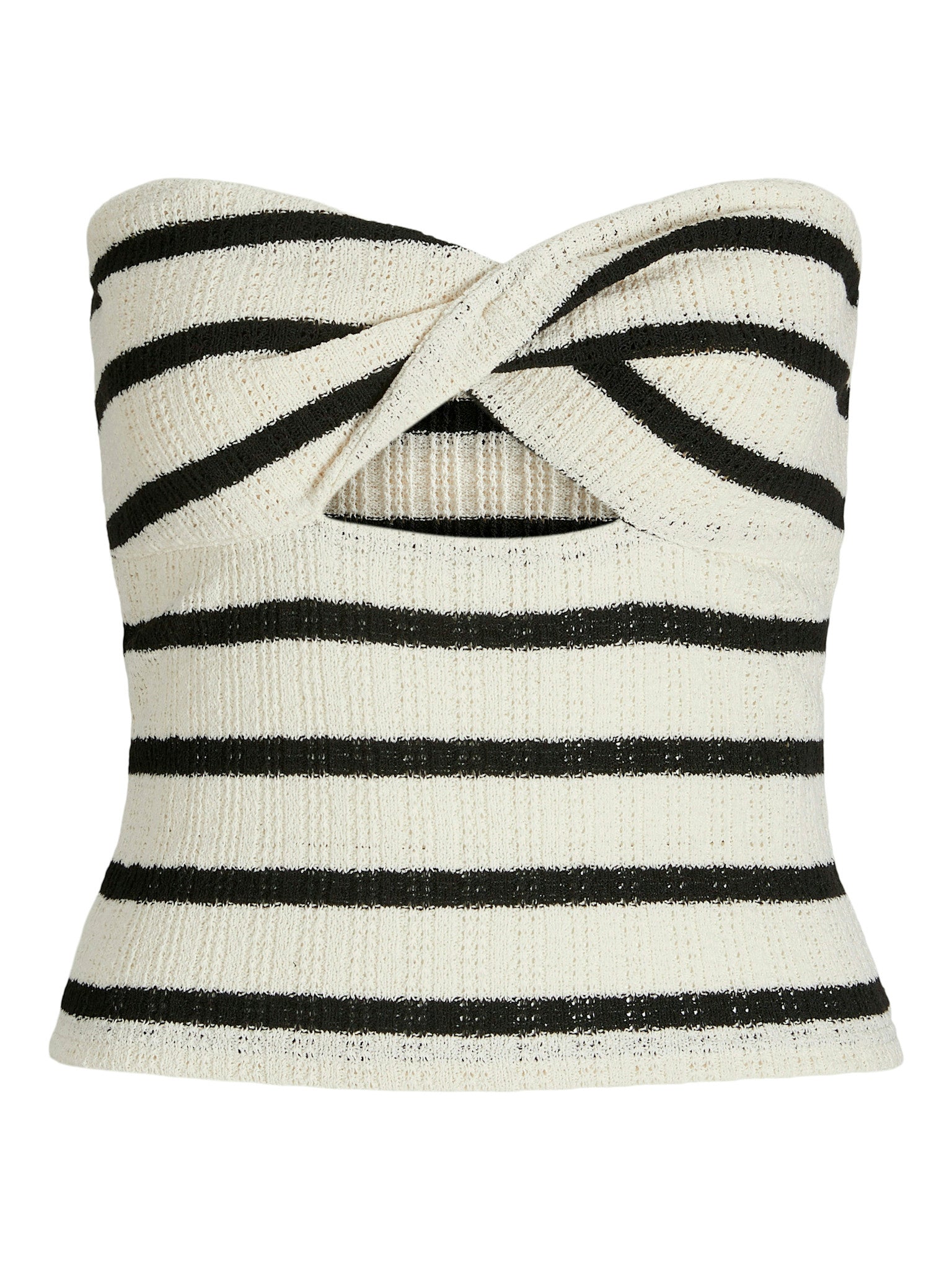 JXLINNEA BANDEAU TWIST TOP - BLACK