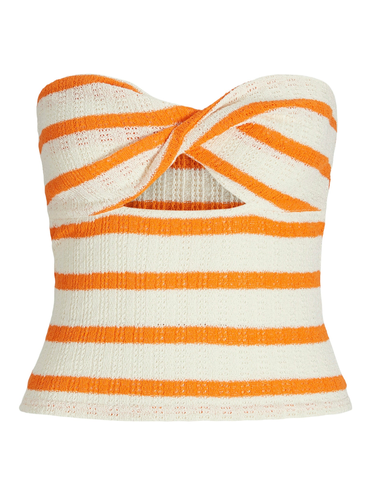 JXLINNEA BANDEAU TWIST TOP - PERSIMMON ORANGE