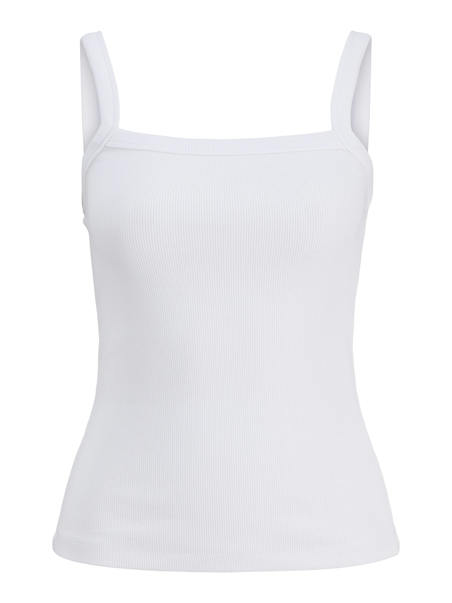 JXFIFI RIB TOP - BRIGHT WHITE