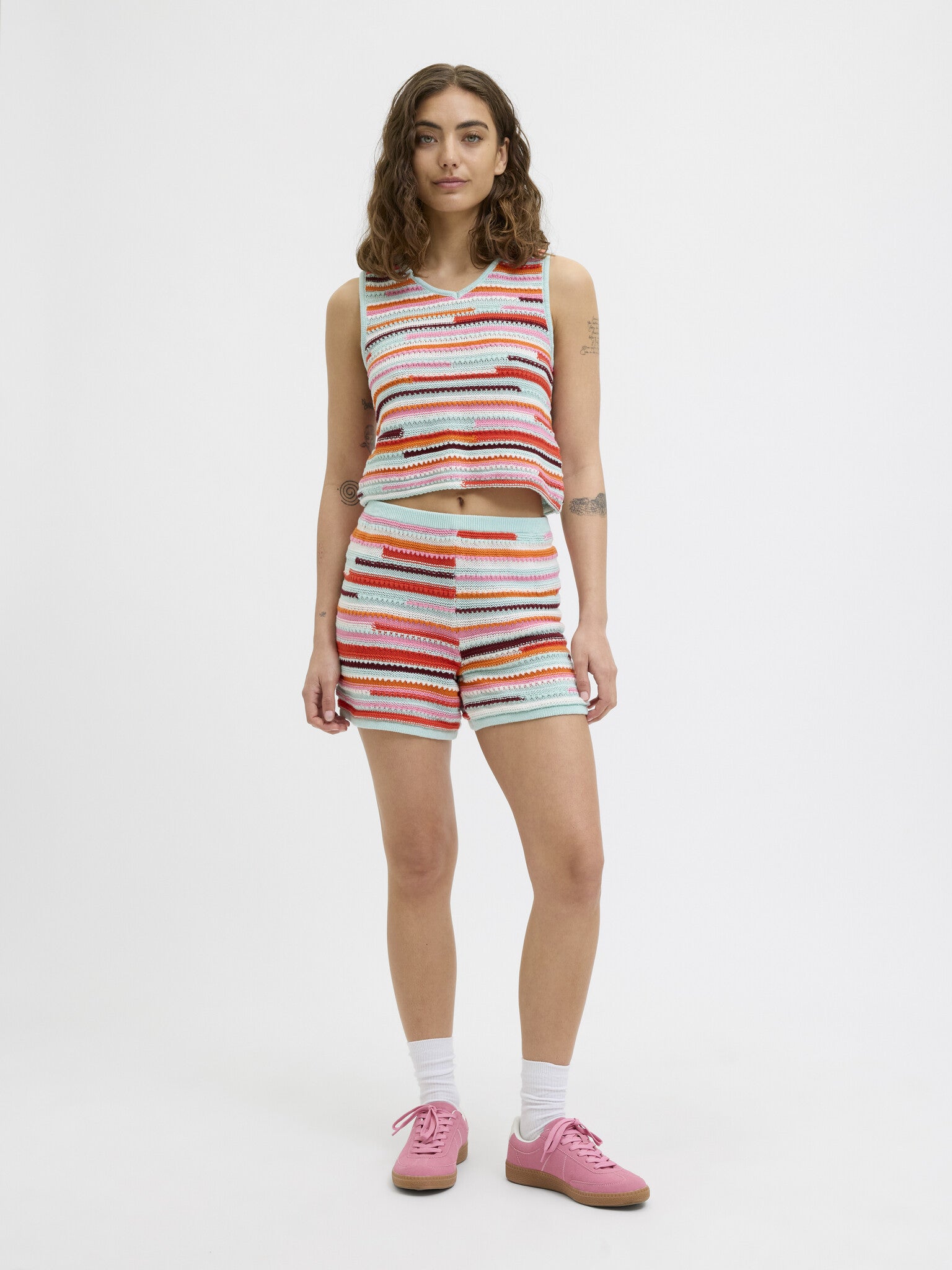 JXRORY SHORTS KNIT - PERSIMMON ORANGE