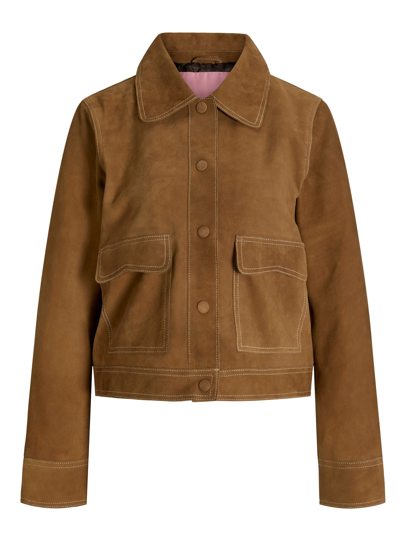JXAVA SUEDE JACKET - RUBBER BROWN
