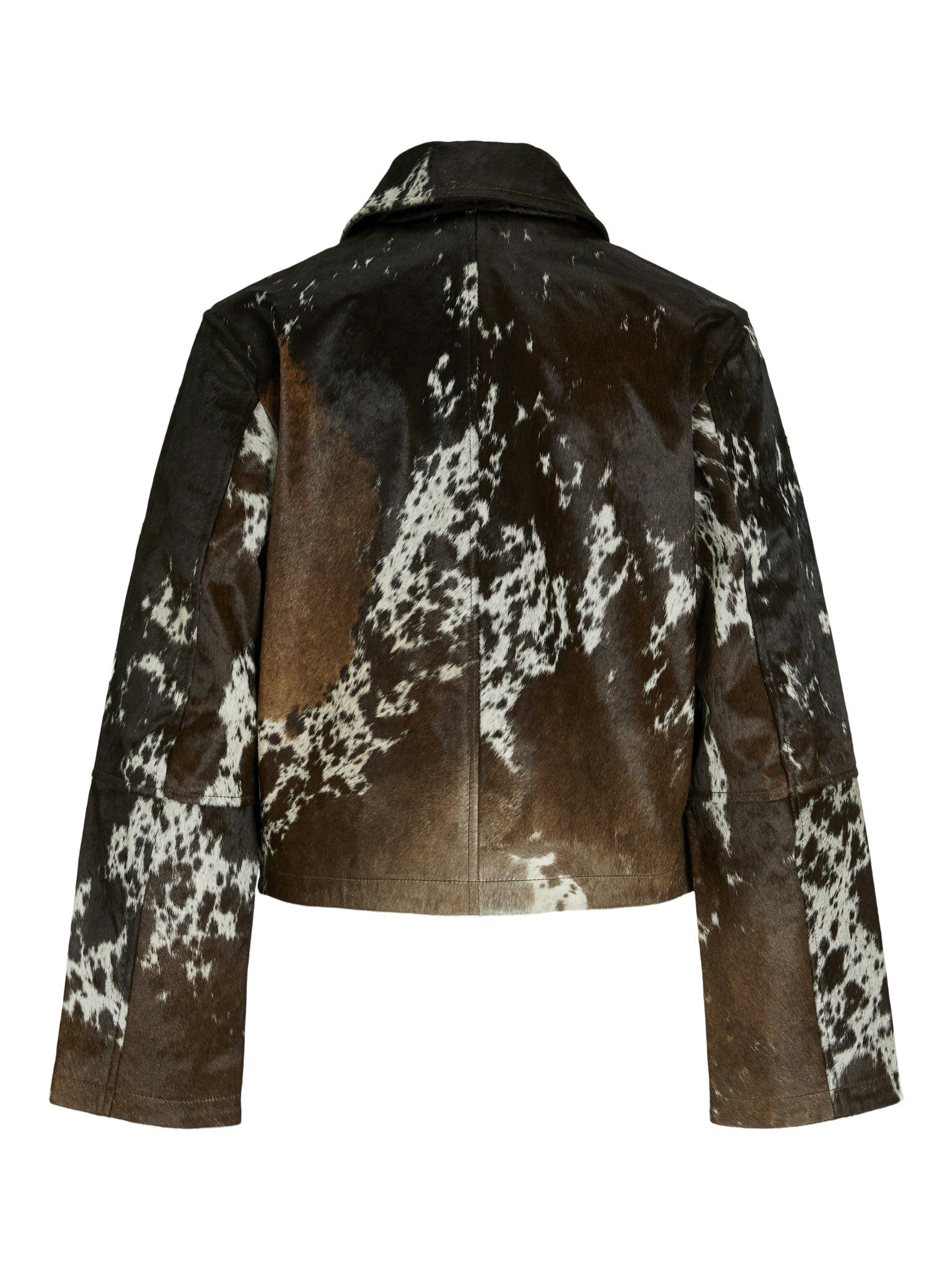 JXENYA Leather cow jacket