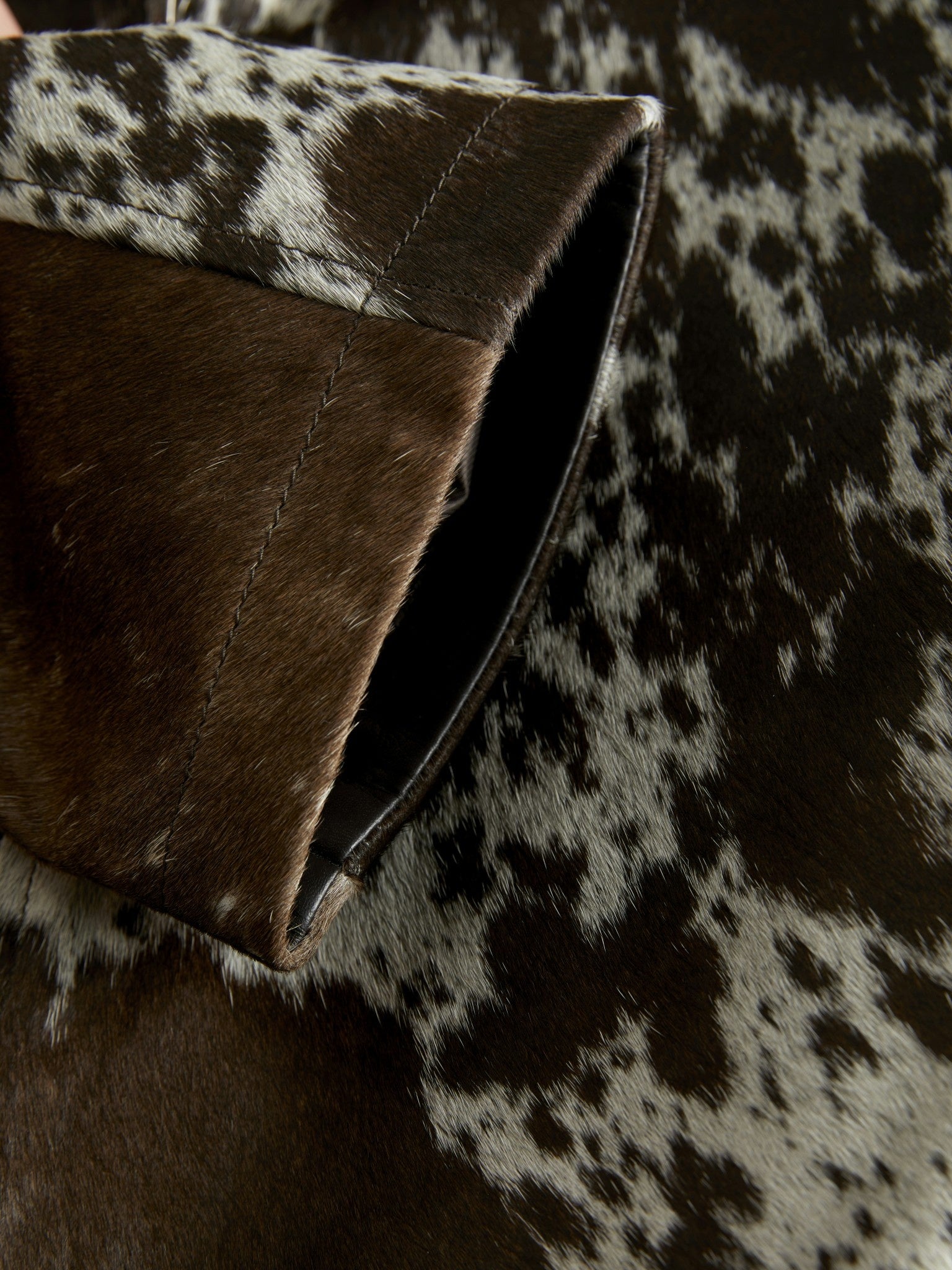 JXENYA Leather cow jacket
