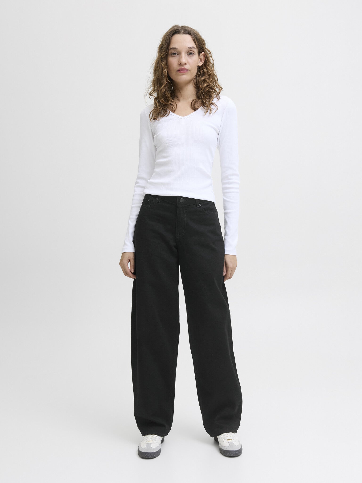 JXFUJI BARREL JEANS - ZWART