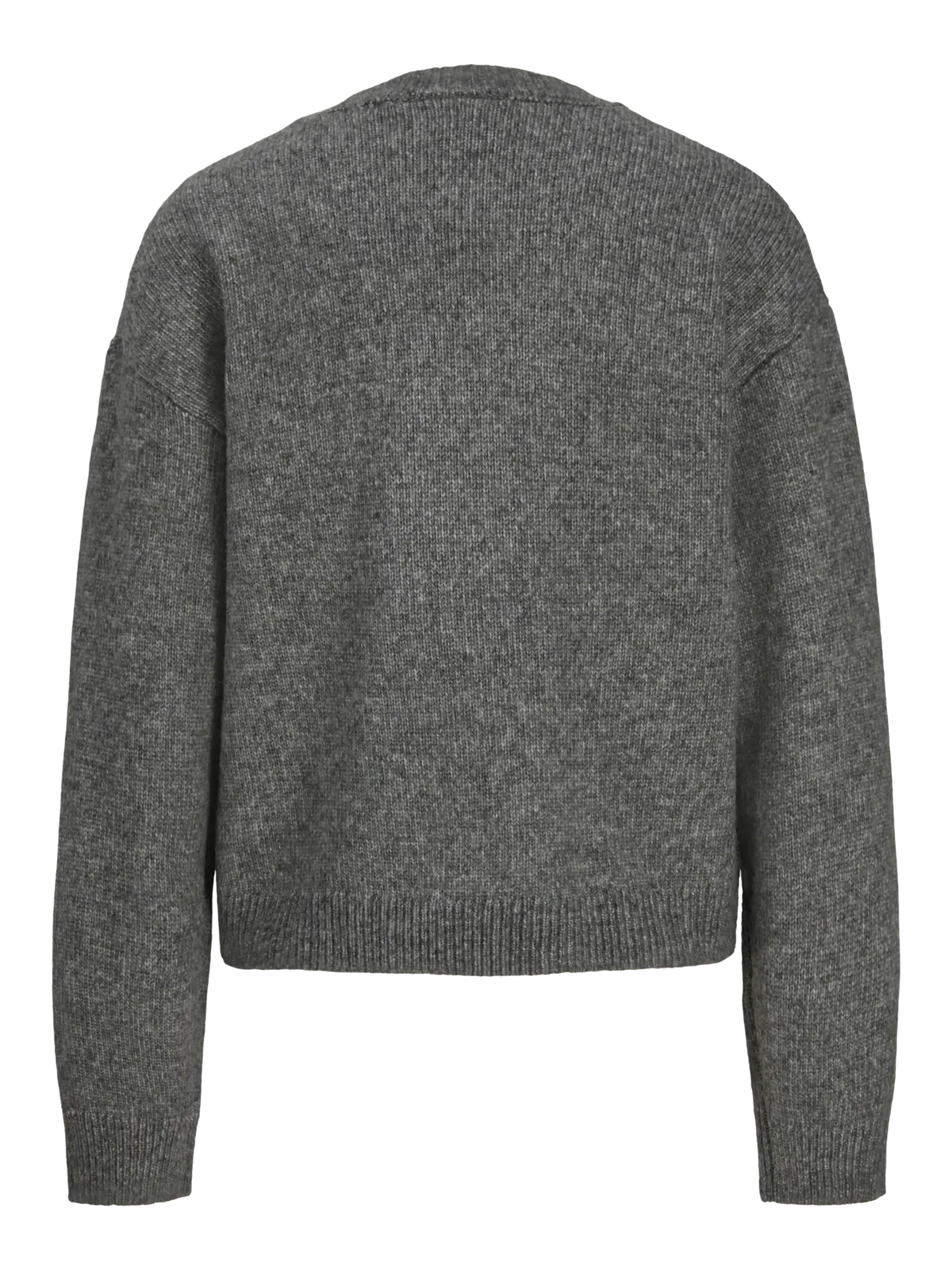 JXHARVI CREW NECK KNIW - DARK GREY MELANGE