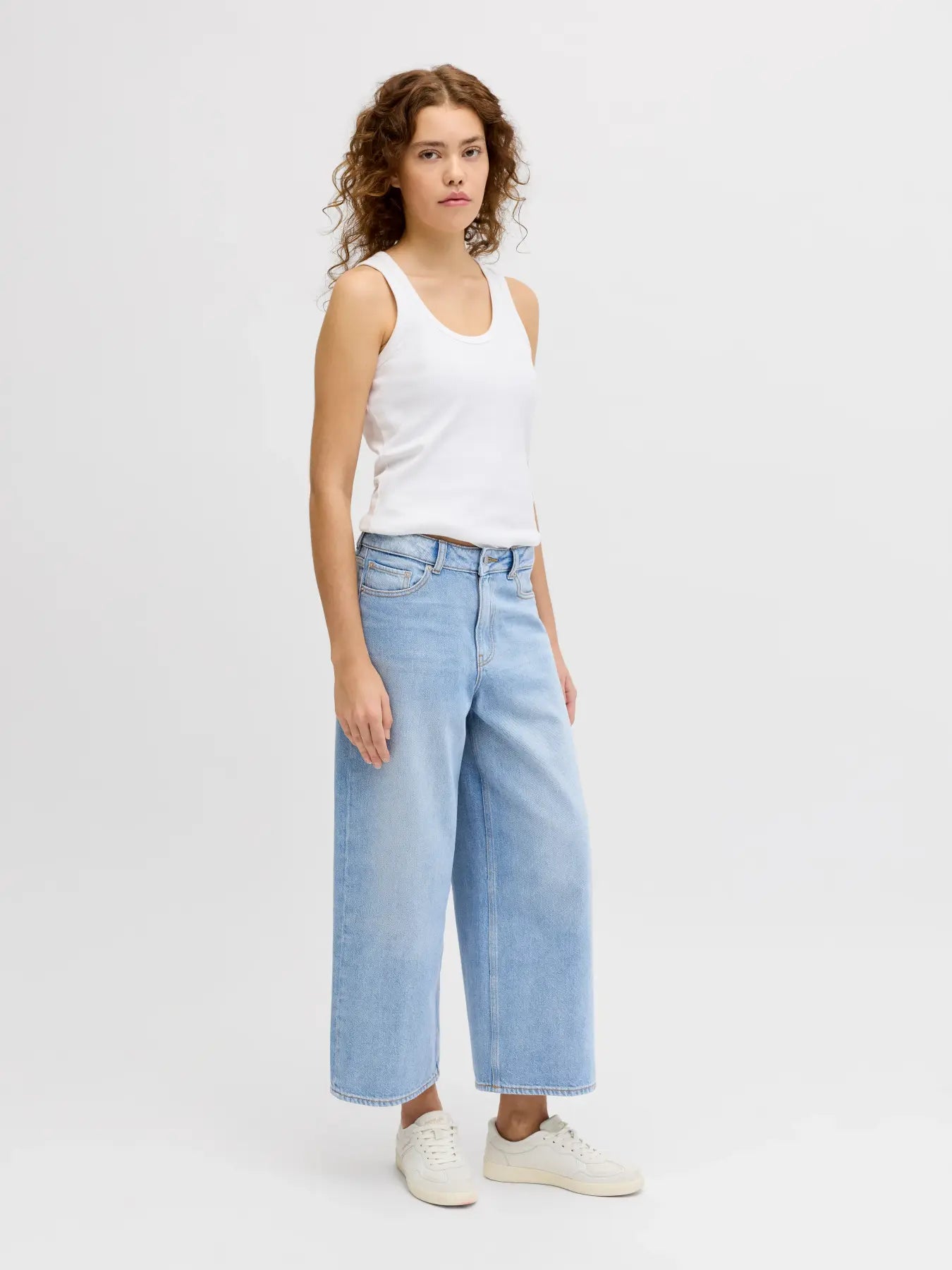 JXSANTIAGO WIDE CROP R324 JEANS - LIGHT BLUE