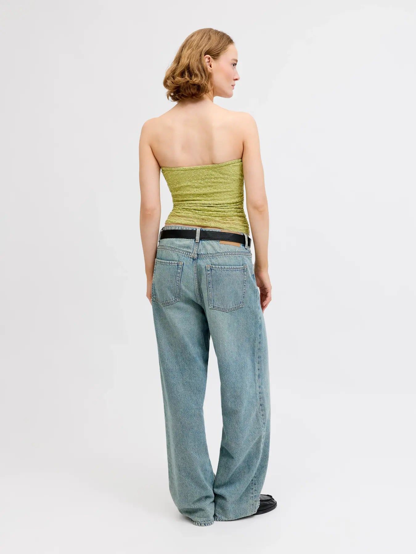 JXMONROE LACE TUBE TOP - FERN