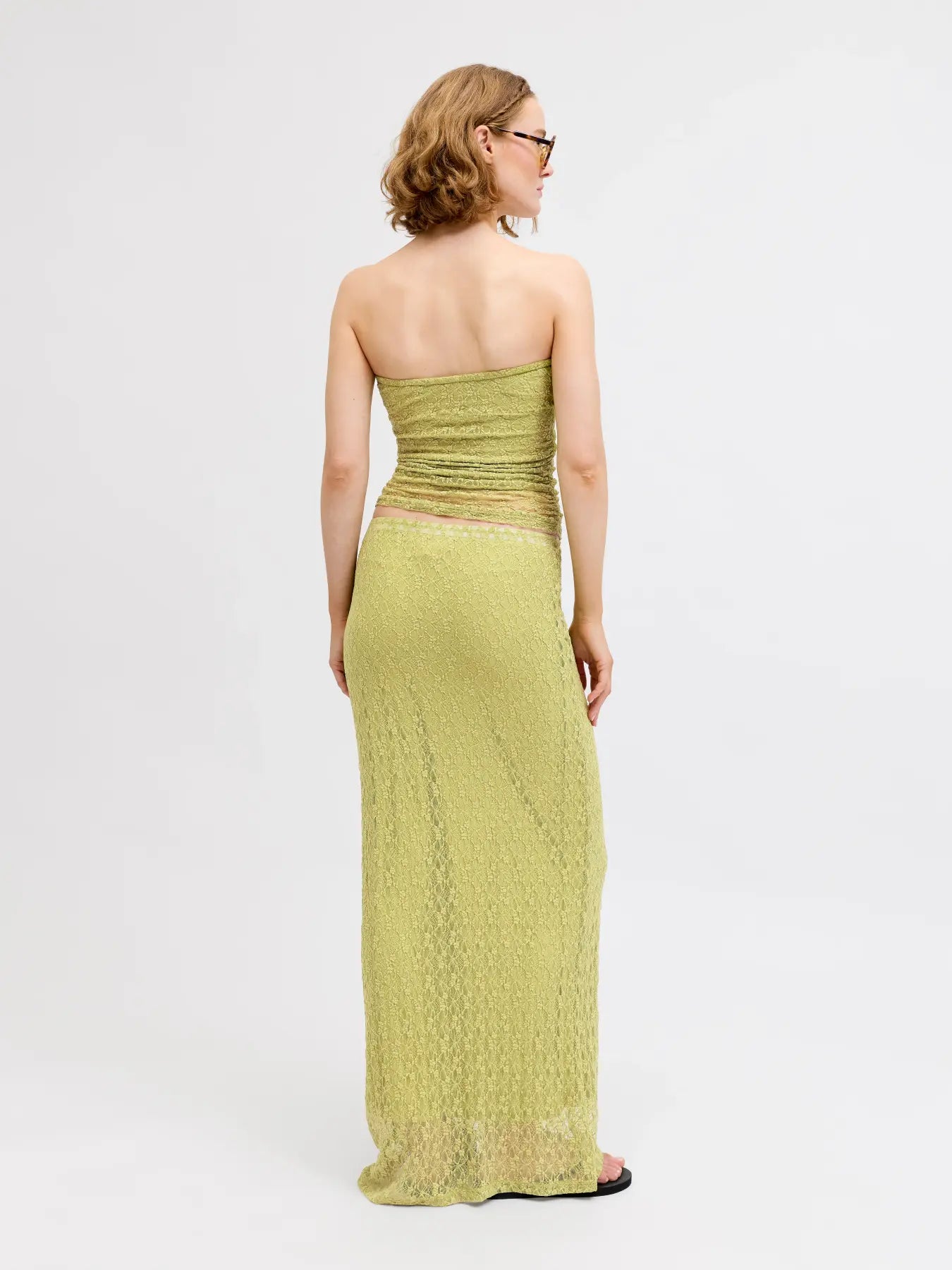 JXMONROE  LACE SKIRT - FERN