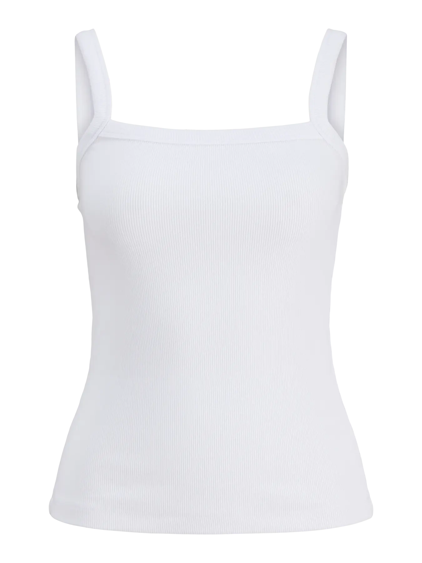 JXFIFI RIB TOP - BRIGHT WHITE