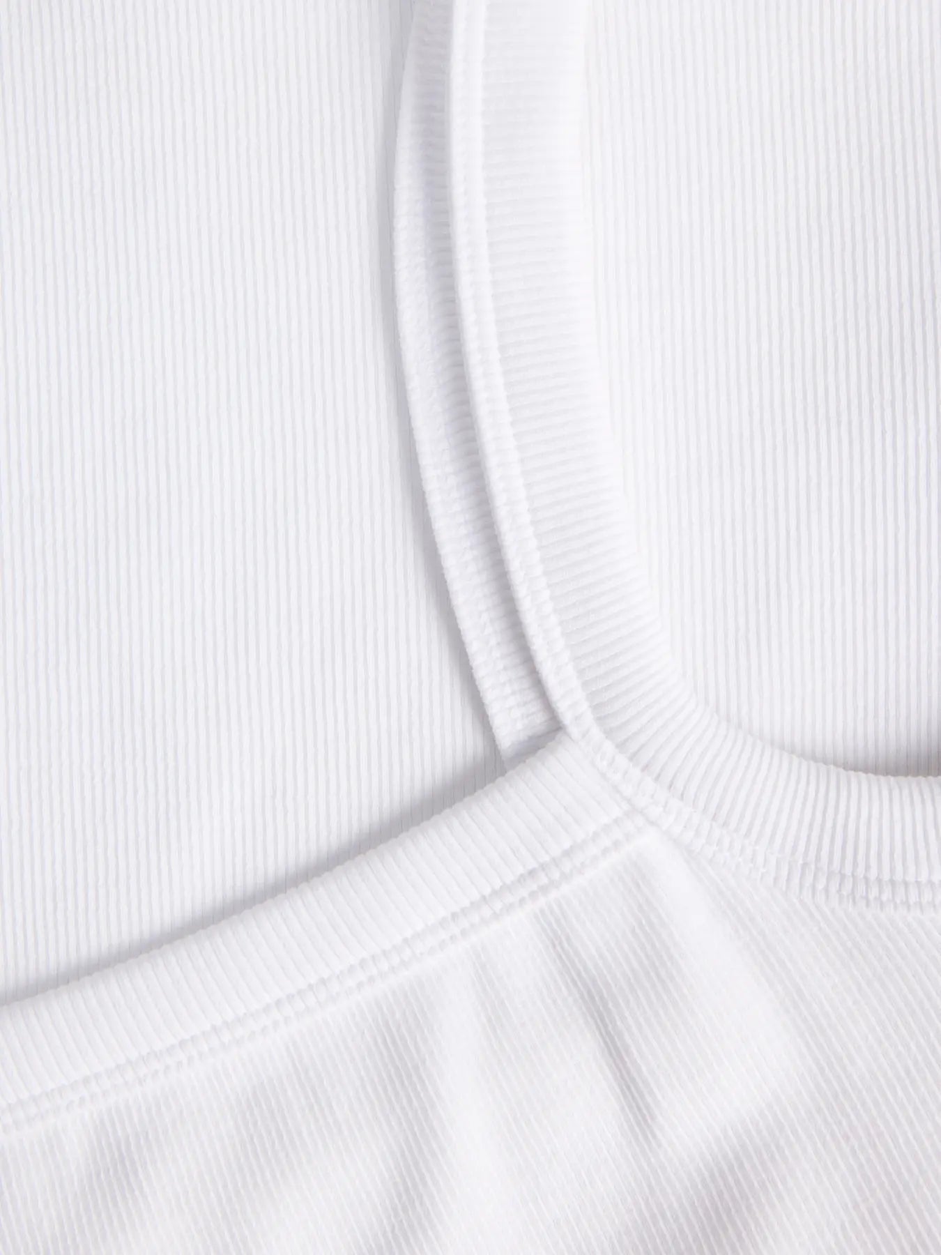 JXFIFI RIB TOP - BRIGHT WHITE