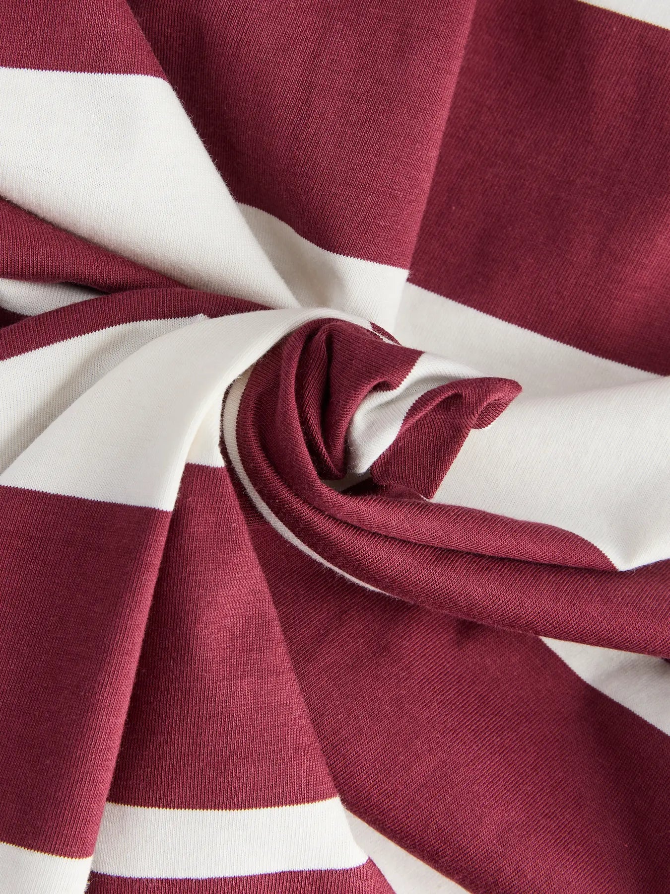 JXVILMA LS STRIPE POLO - CABERNET/VANILLA