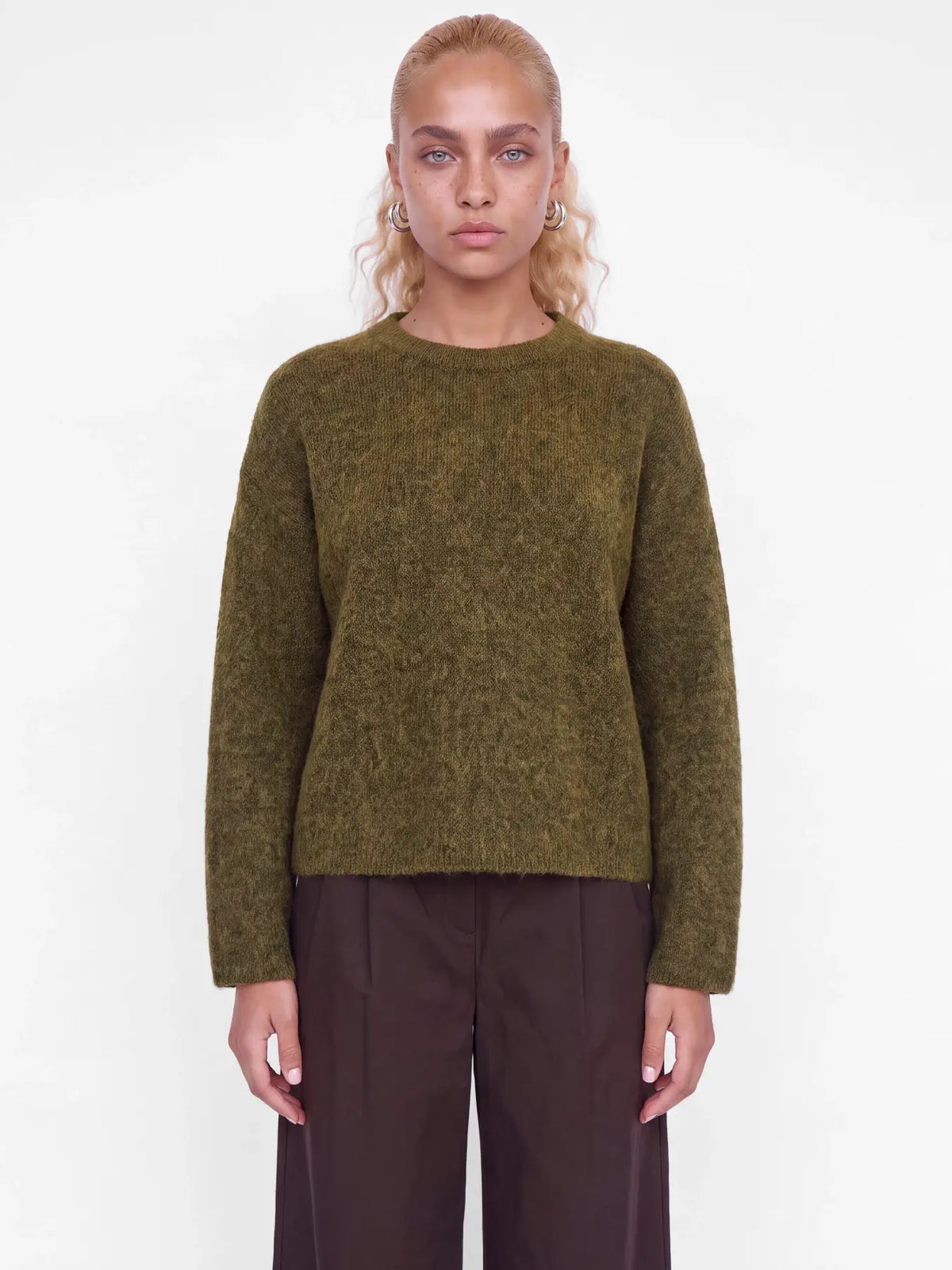 JXMARSHA WOOL BLEND CREW NECK KNIT