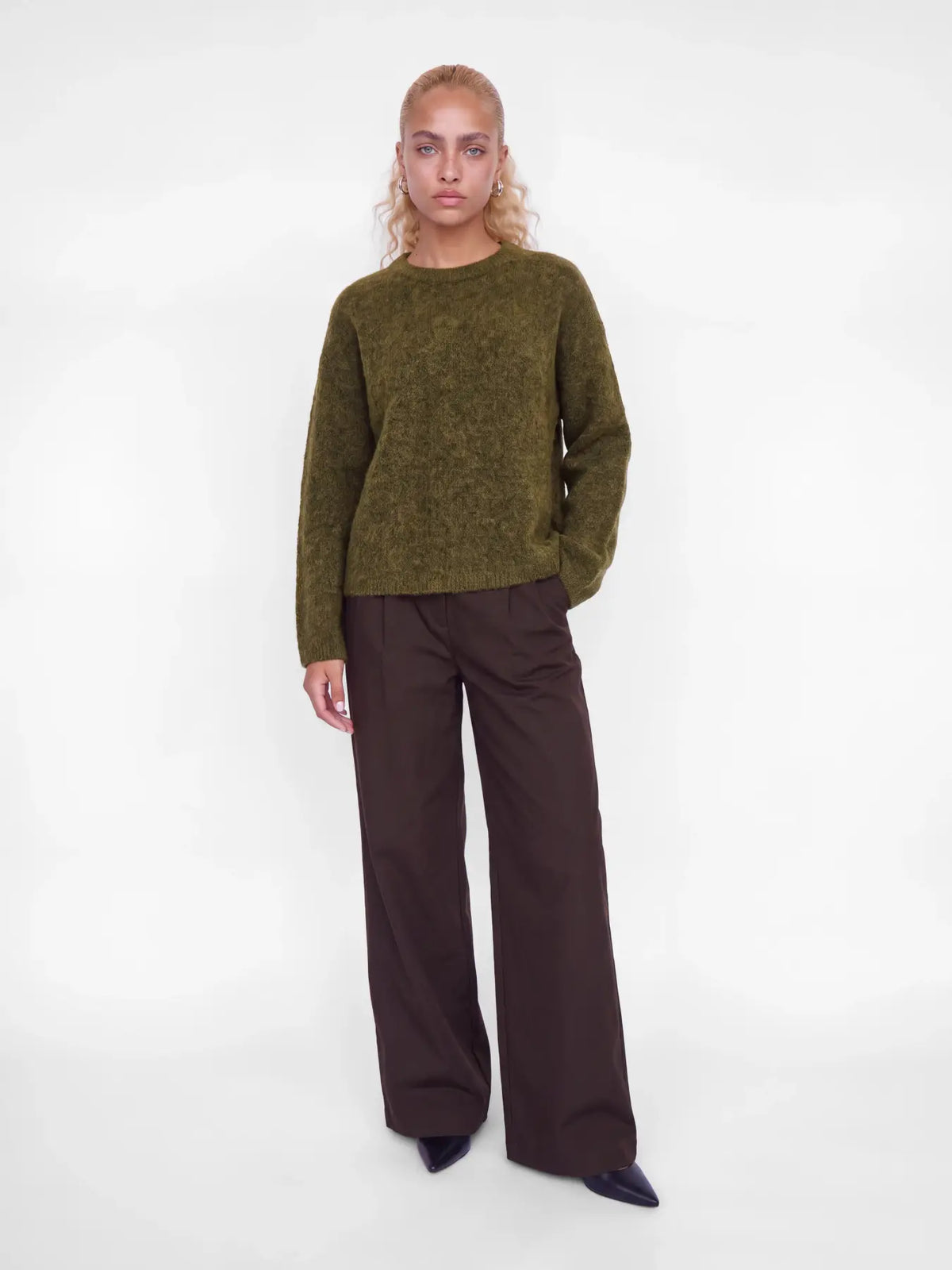 JXMARSHA WOOL BLEND CREW NECK KNIT