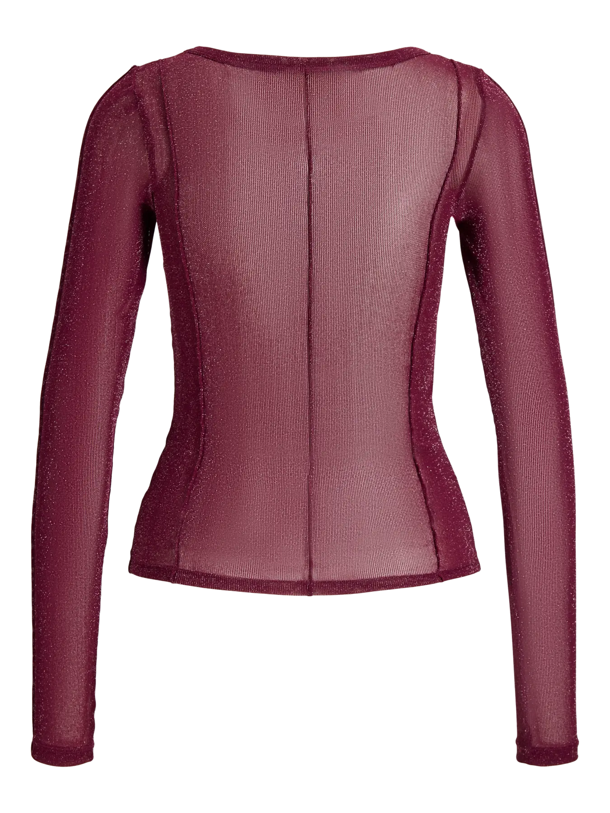 JXMINNA MESH GLITTER LS TOP WVN - WINESTASTING