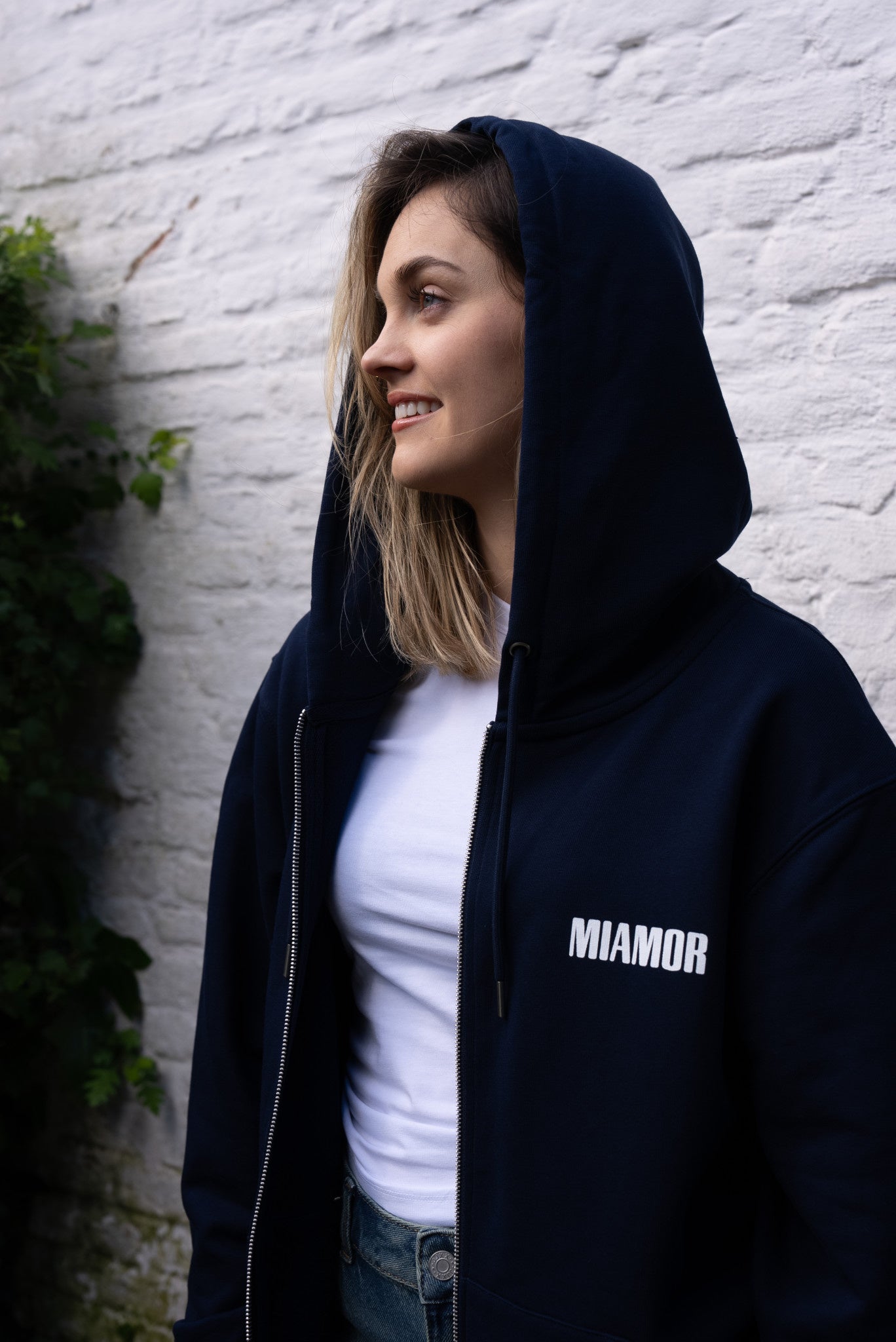 Miamor Supreme hoodie met rits - marineblauw